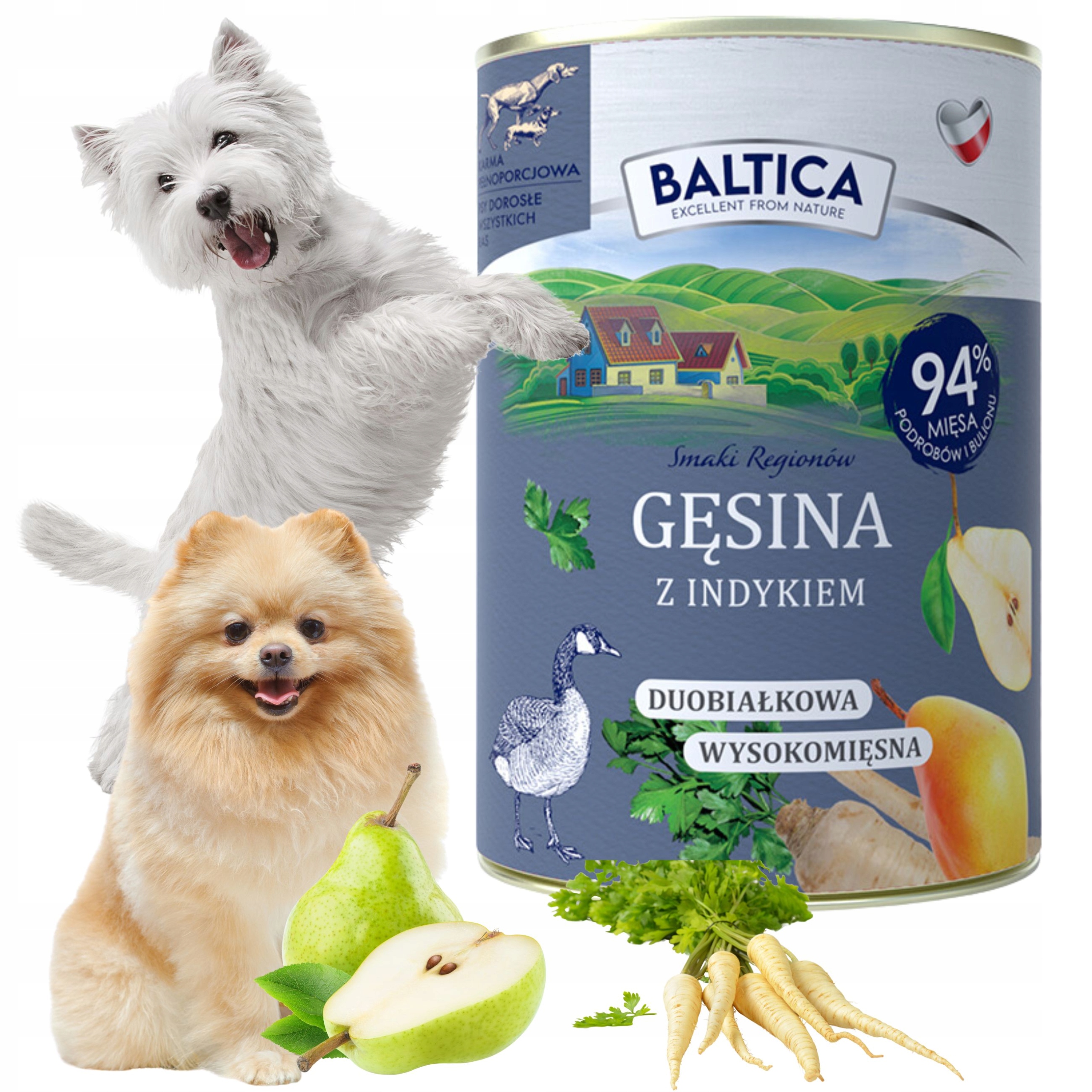 Levně Baltica krmivo pro psa husí maso s krůtím masem 400 g