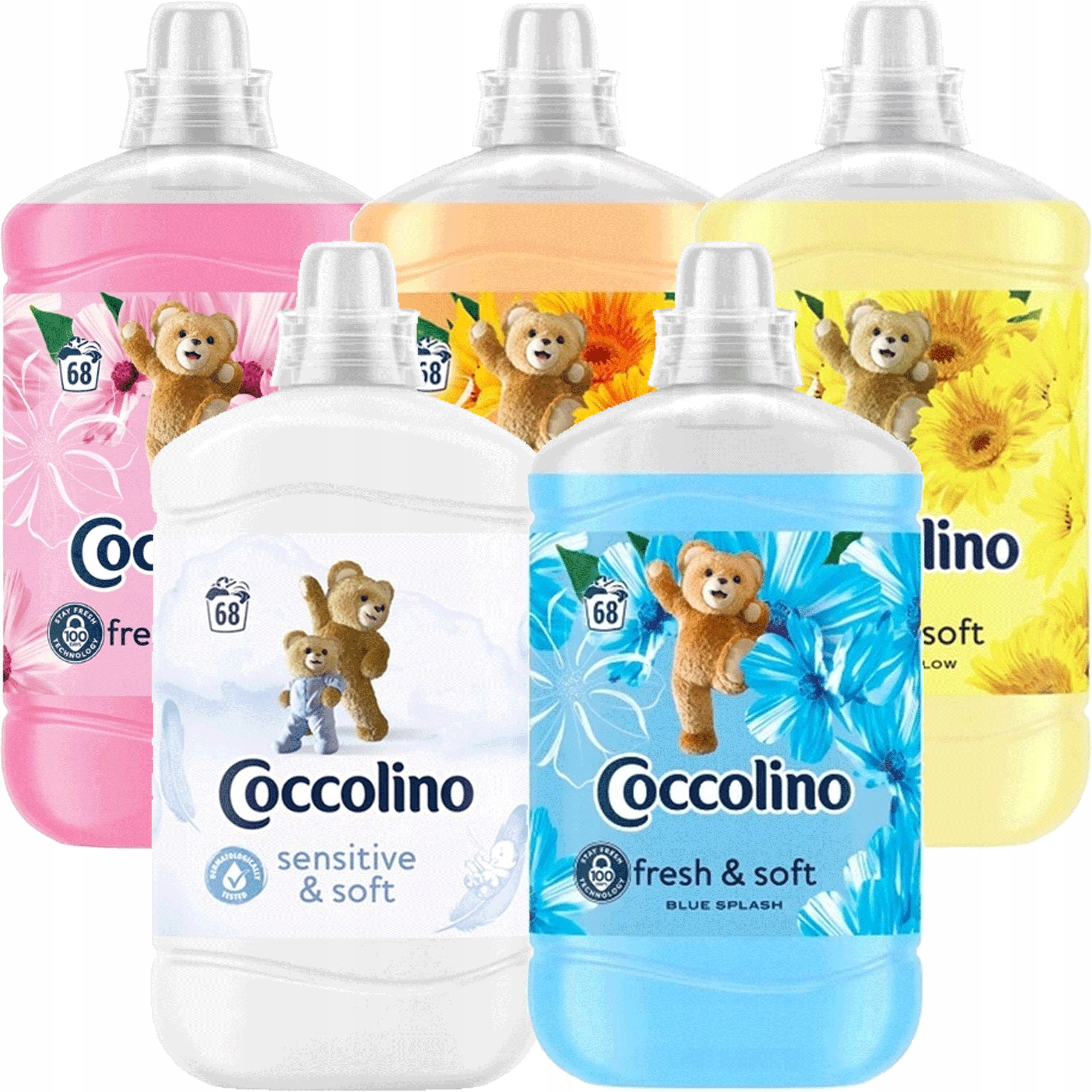Levně Coccolino Creations Silk Lily & Orange Rush set 1,7l x 5 MIX 8,5l
