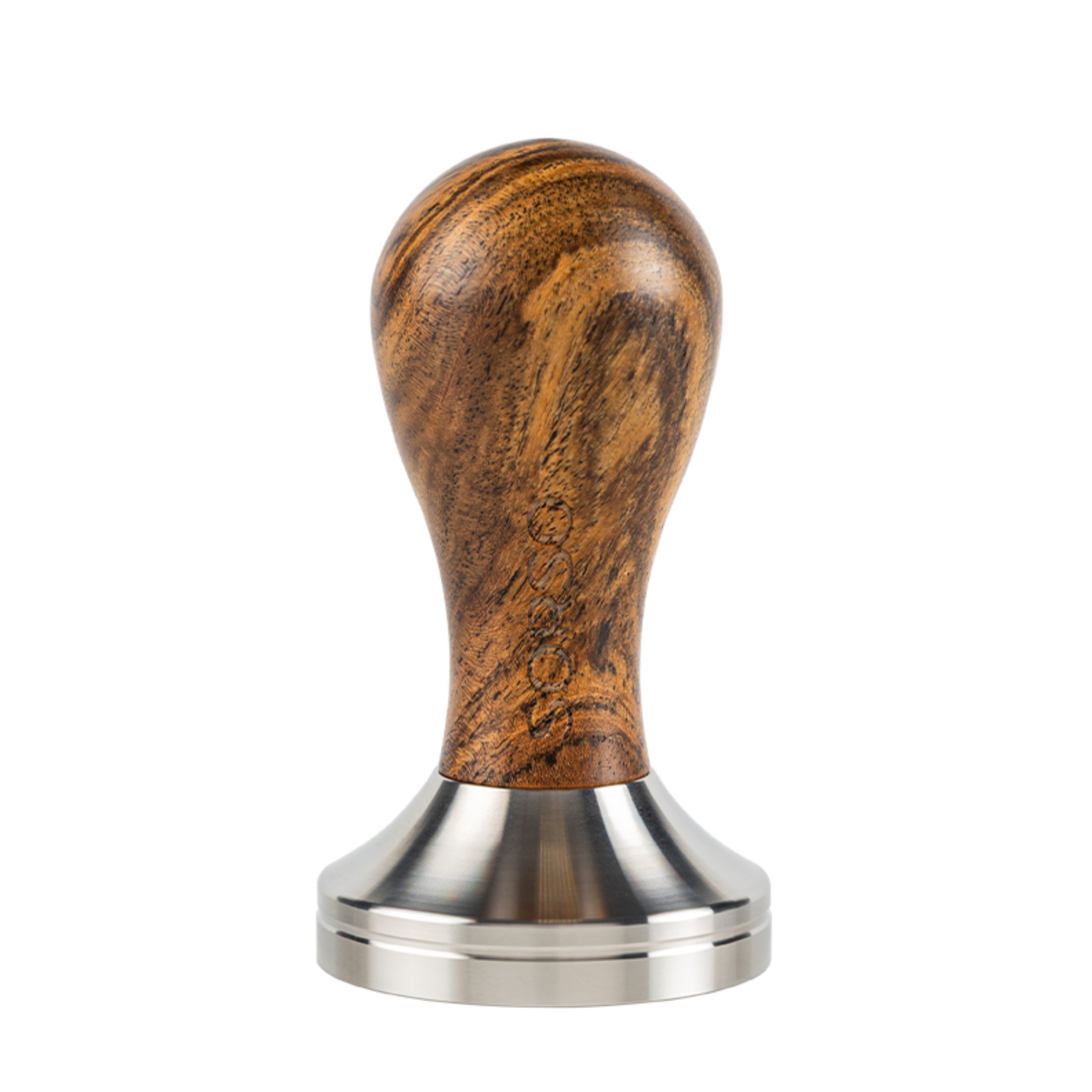 Levně Tamper z nerezové oceli Sorso Barista s dřevěnou rukojetí, 51 mm, hnědý