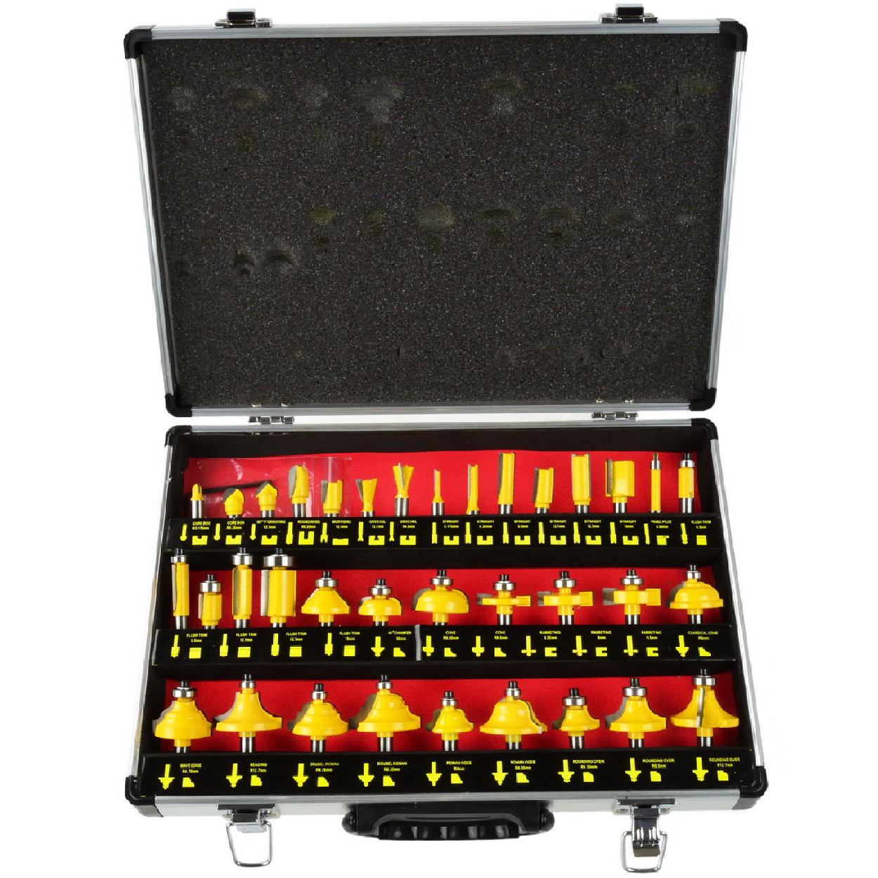 FREZARKA GÓRNOWRZECIONOWA 1300W GRAPHITE 59G717 + FREZY Waga produktu z opakowaniem jednostkowym 5.2 kg