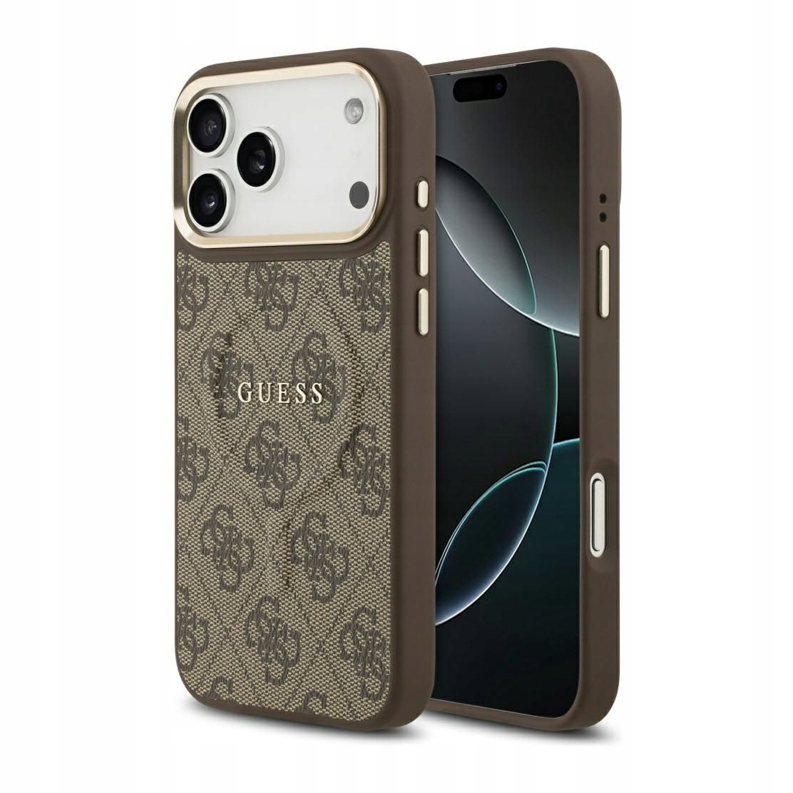 Pouzdro pro iPhone 17 Pro Max – Guess Classic, hnědé