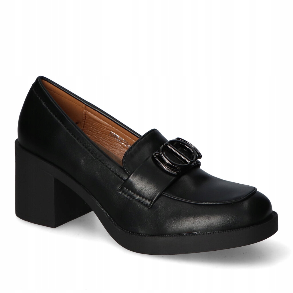 Dámské polobotky na podpatku Sloupek Jezzi Černé 39