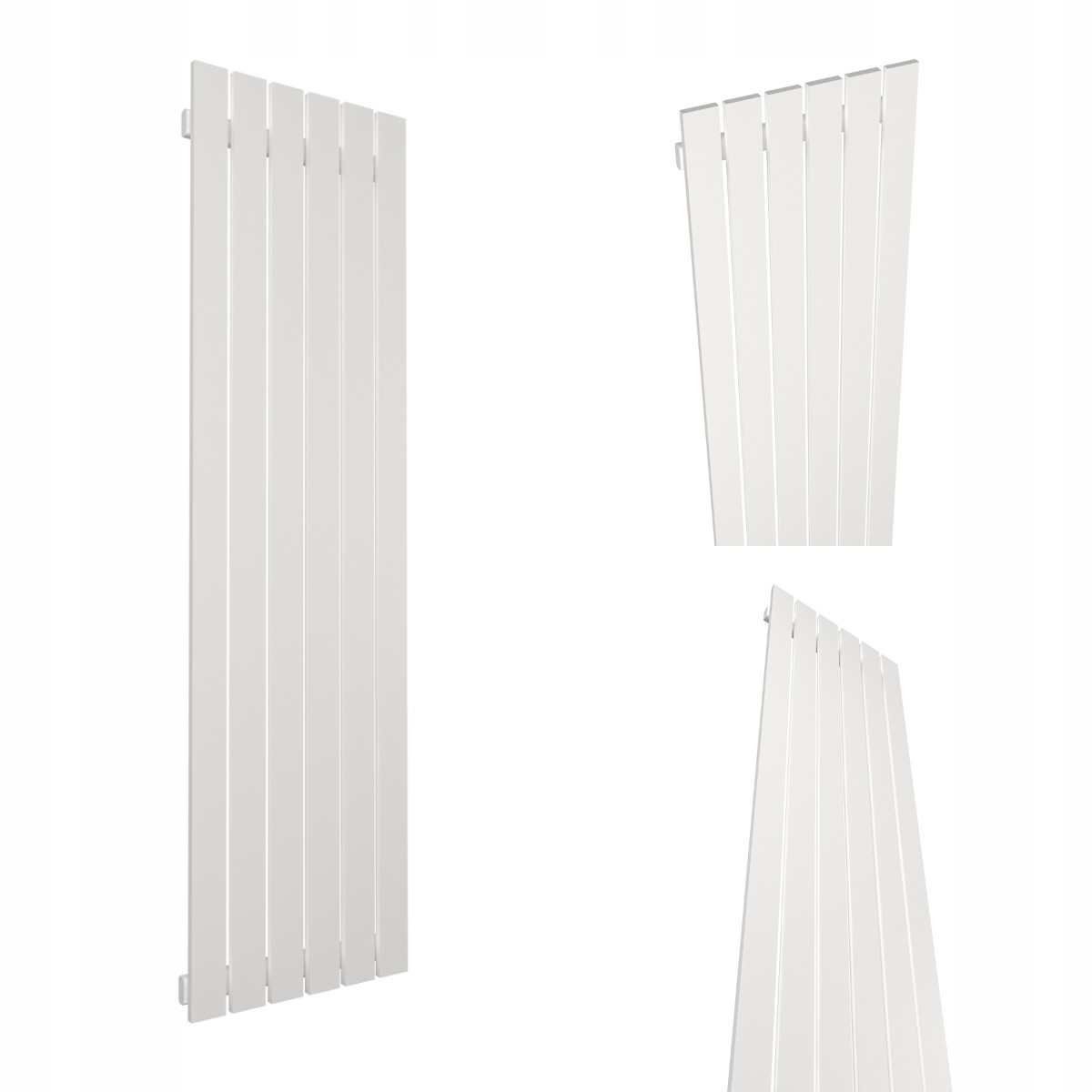 Dekorativní Vertikální RADIÁTOR-R6 1000/450 Bílá Matná Struktura