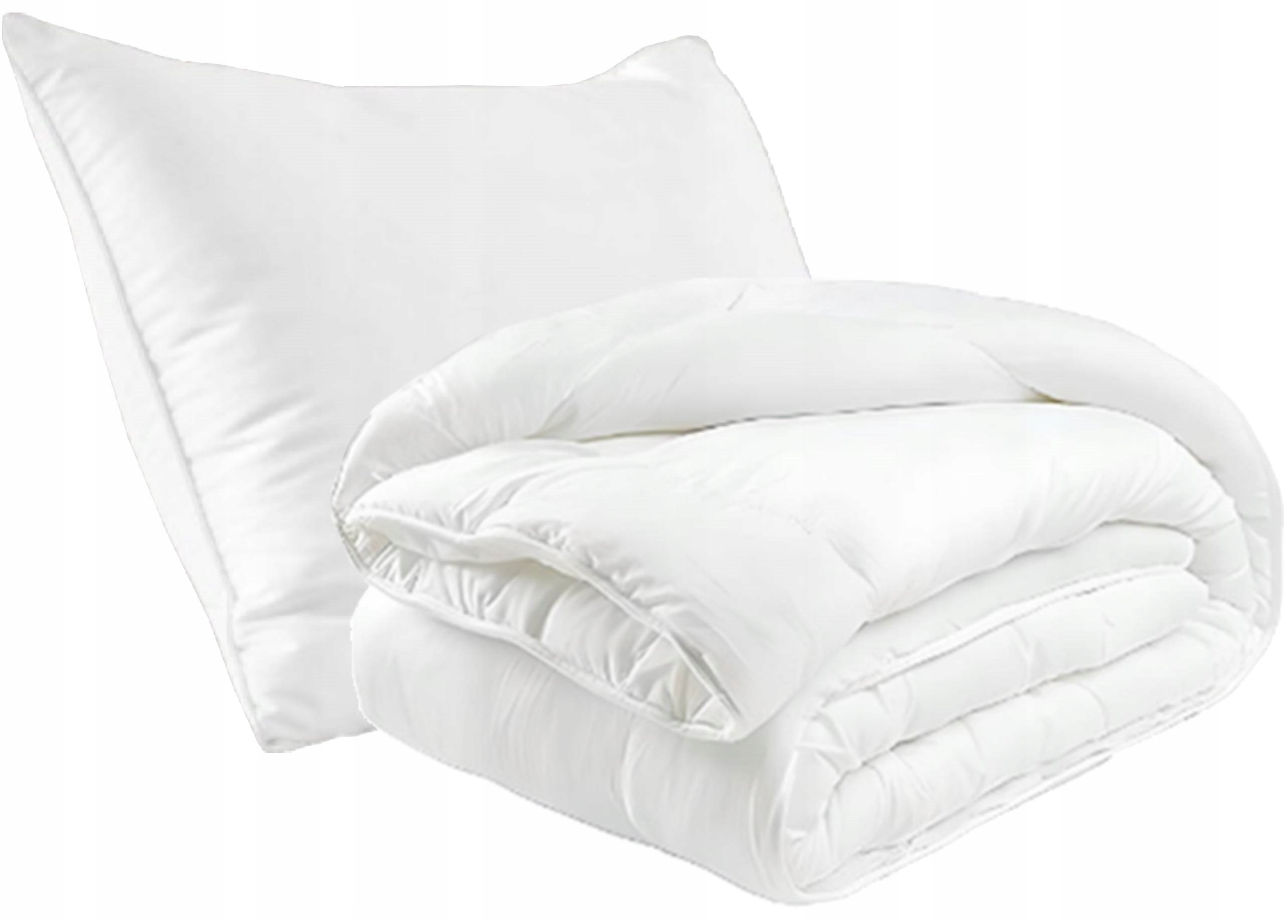 Kołdra Całoroczna Antyalergiczna 160x200 + Poduszka 70x80 Ciepła Miękka