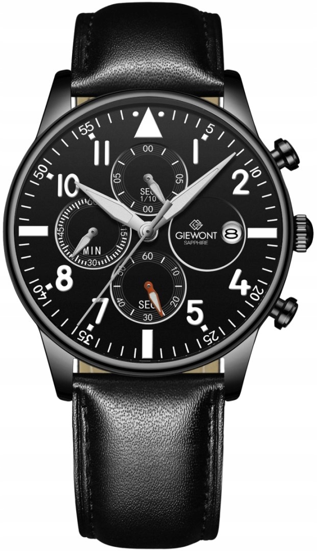 Pánské Hodinky Giewont Chronograph Sapphire Černé GW5630-A1