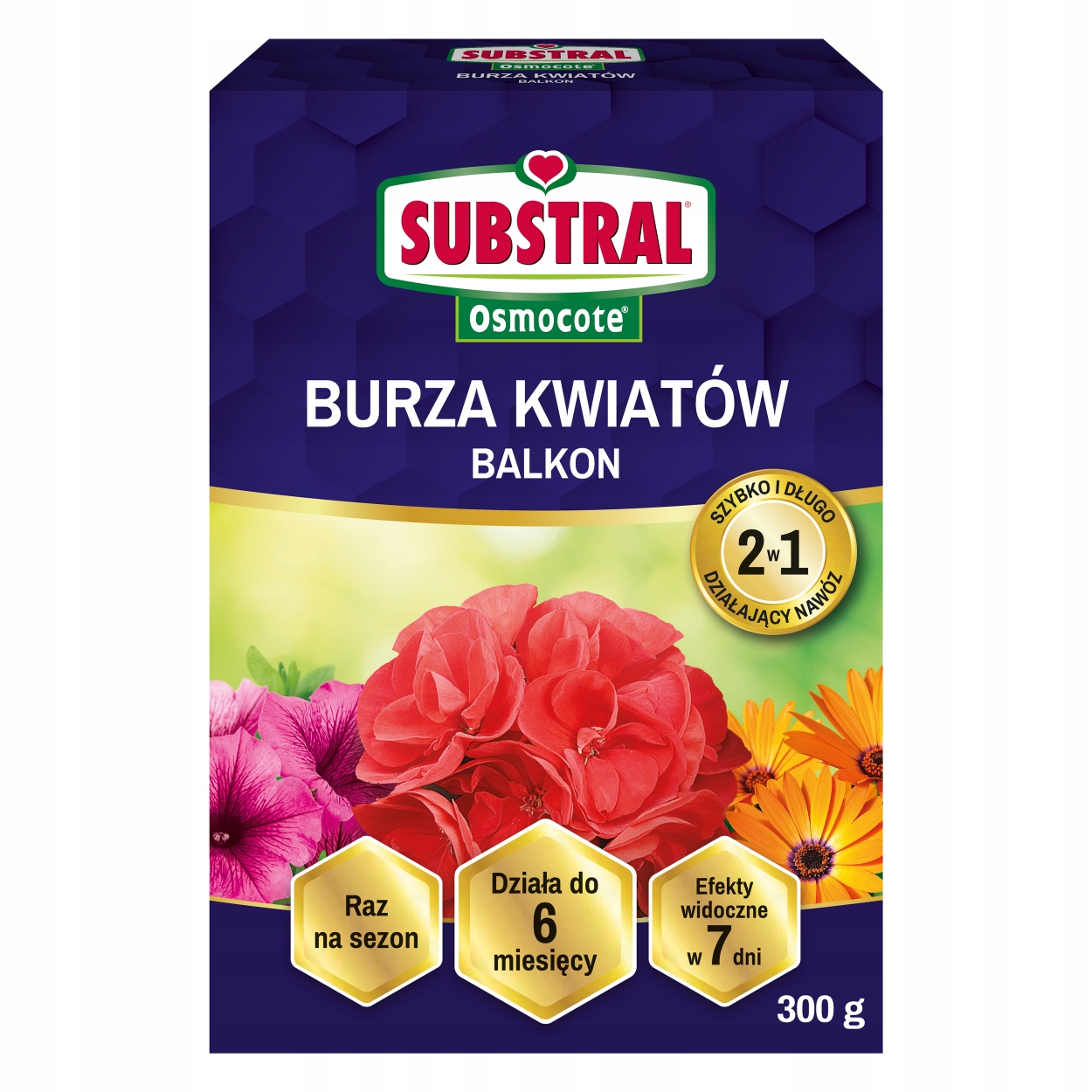 

Nawóz Substral Osmocote 2w1 Burza Kwiatów 300g
