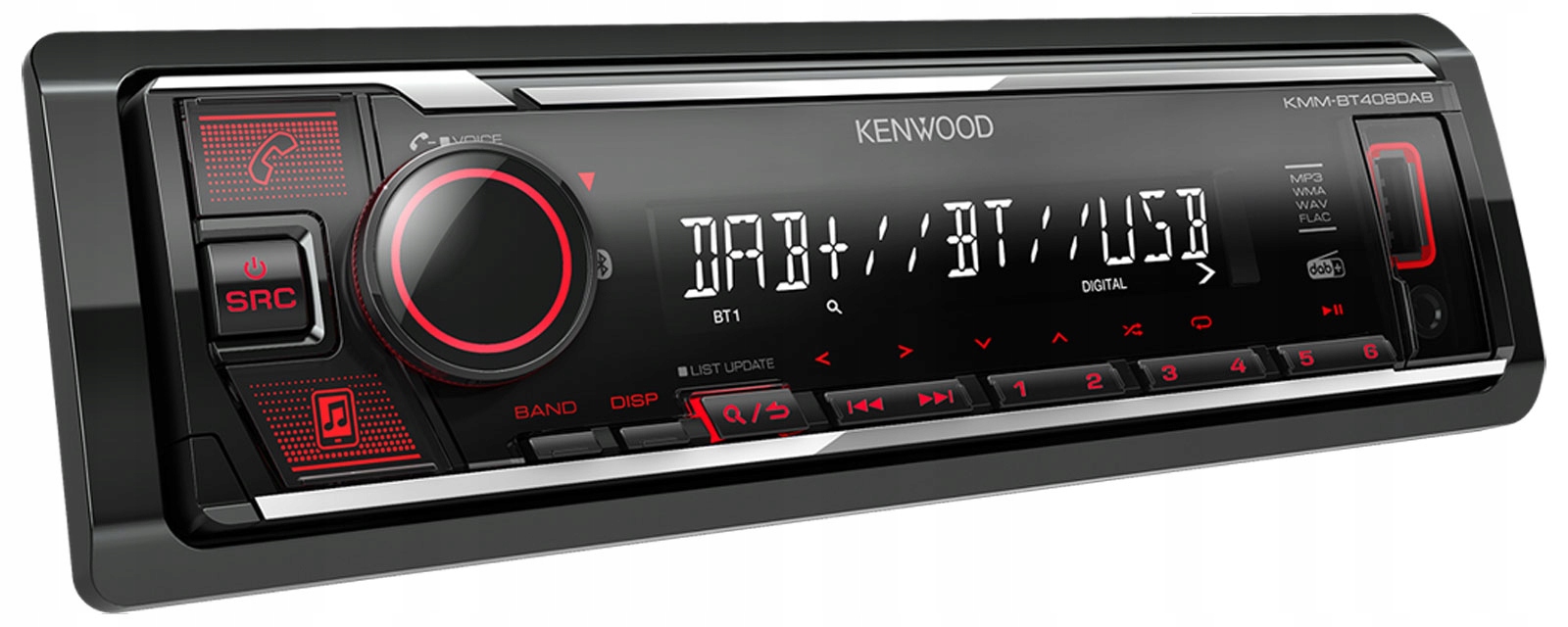 Kenwood KMM-BT408DAB Autorádio MP3 Usb Aux Dab+ Bluetooth 4x50W