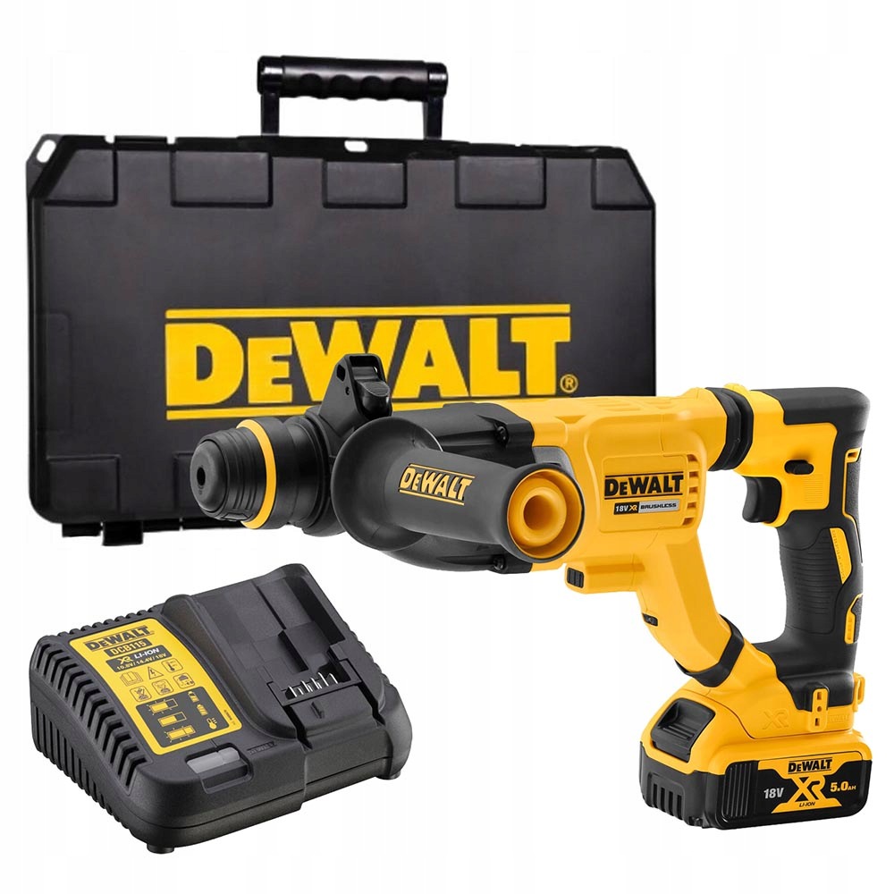 Młotowiertarka akumulatorowa DeWALT DCH263P1-QW 18V SDS-Plus 3J, 1x5Ah