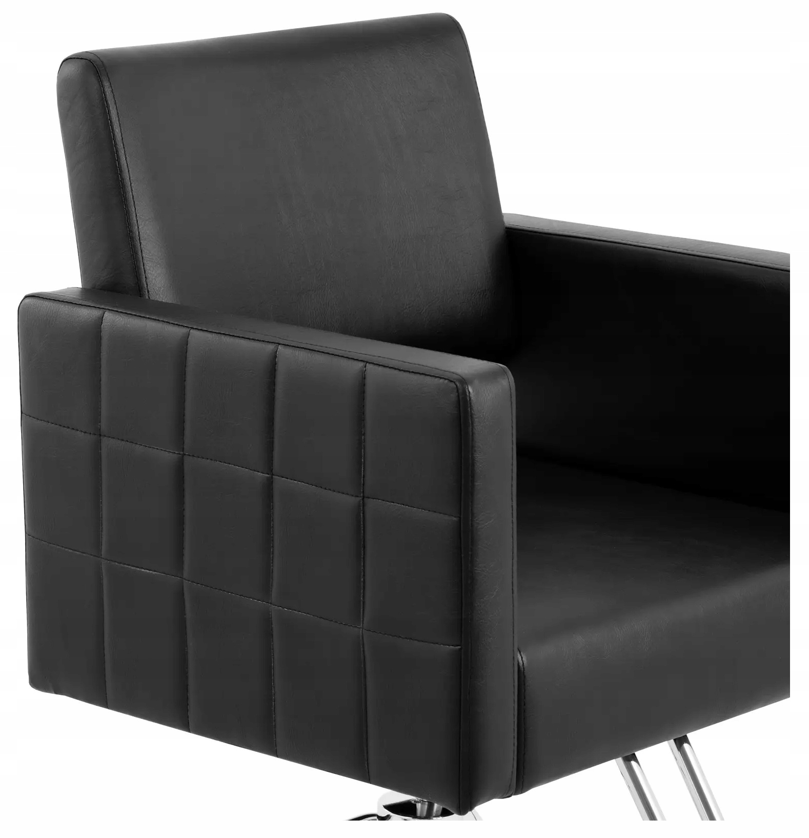 Fotel fryzjerski z podnóżkiem czarny wys. 49-63 cm Physa RIBBLETON 10040905