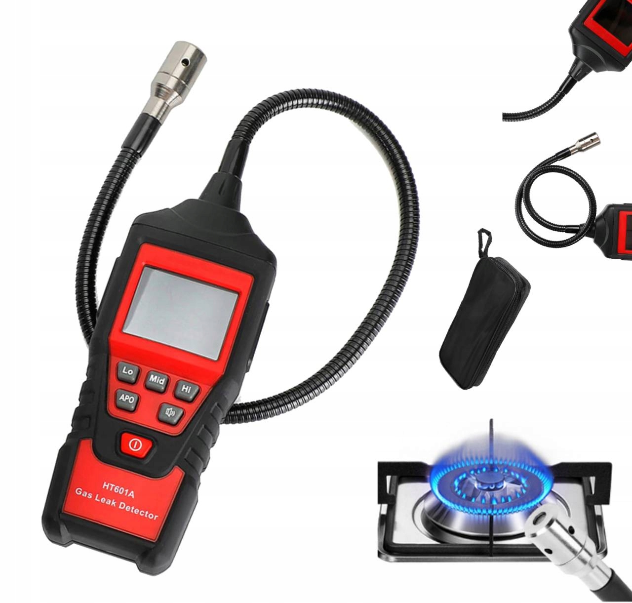 Detektor HT601A Přenosný Hořlavý Plyn S Automatickým Resetováním