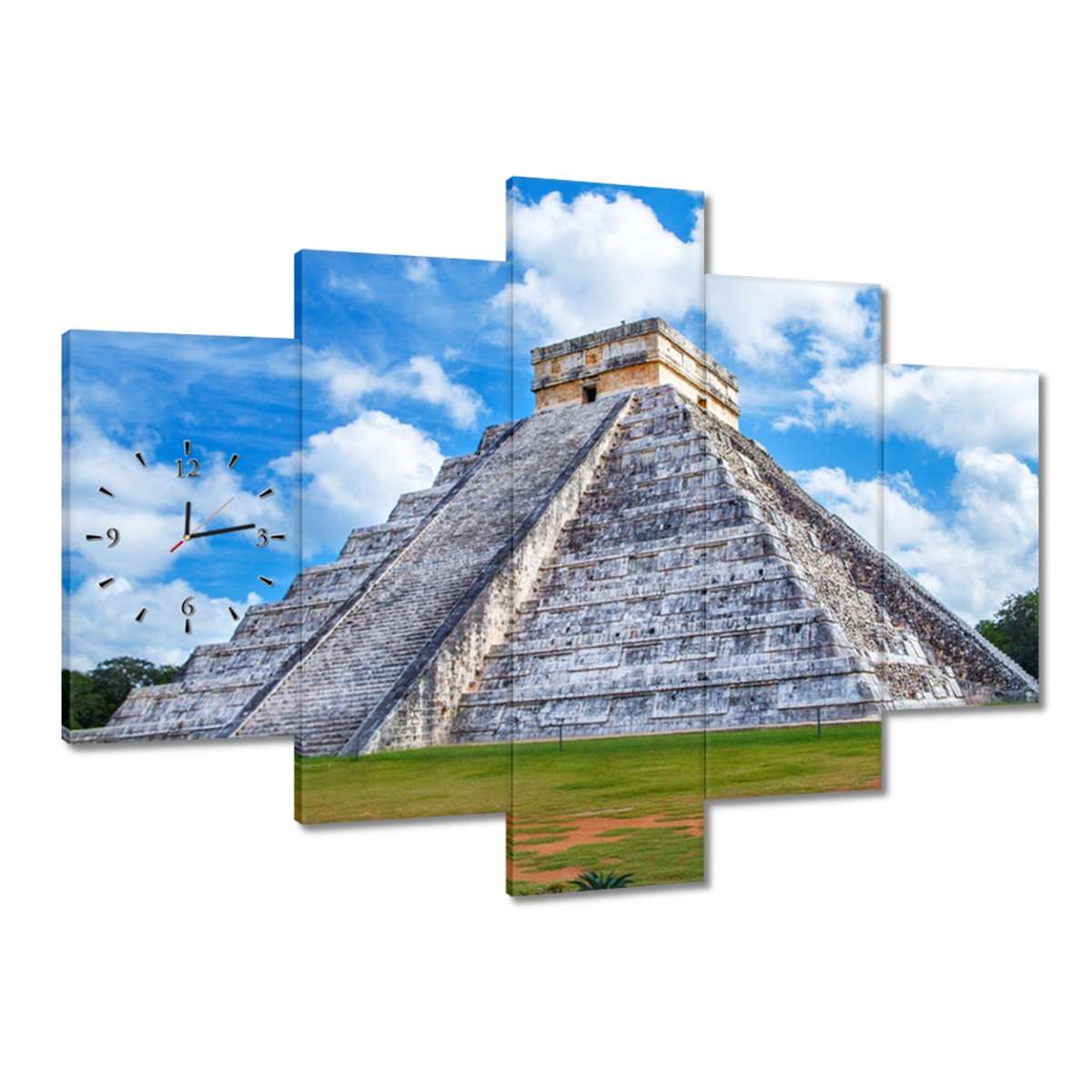Hodiny 150x105 Pyramída Kukulkana Mexiko