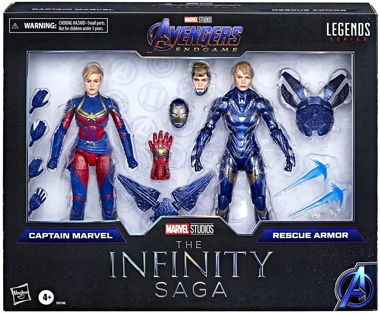 Avengers Endgame figurky 2021 Captain Marvel a Rescue Armor 15 cm.