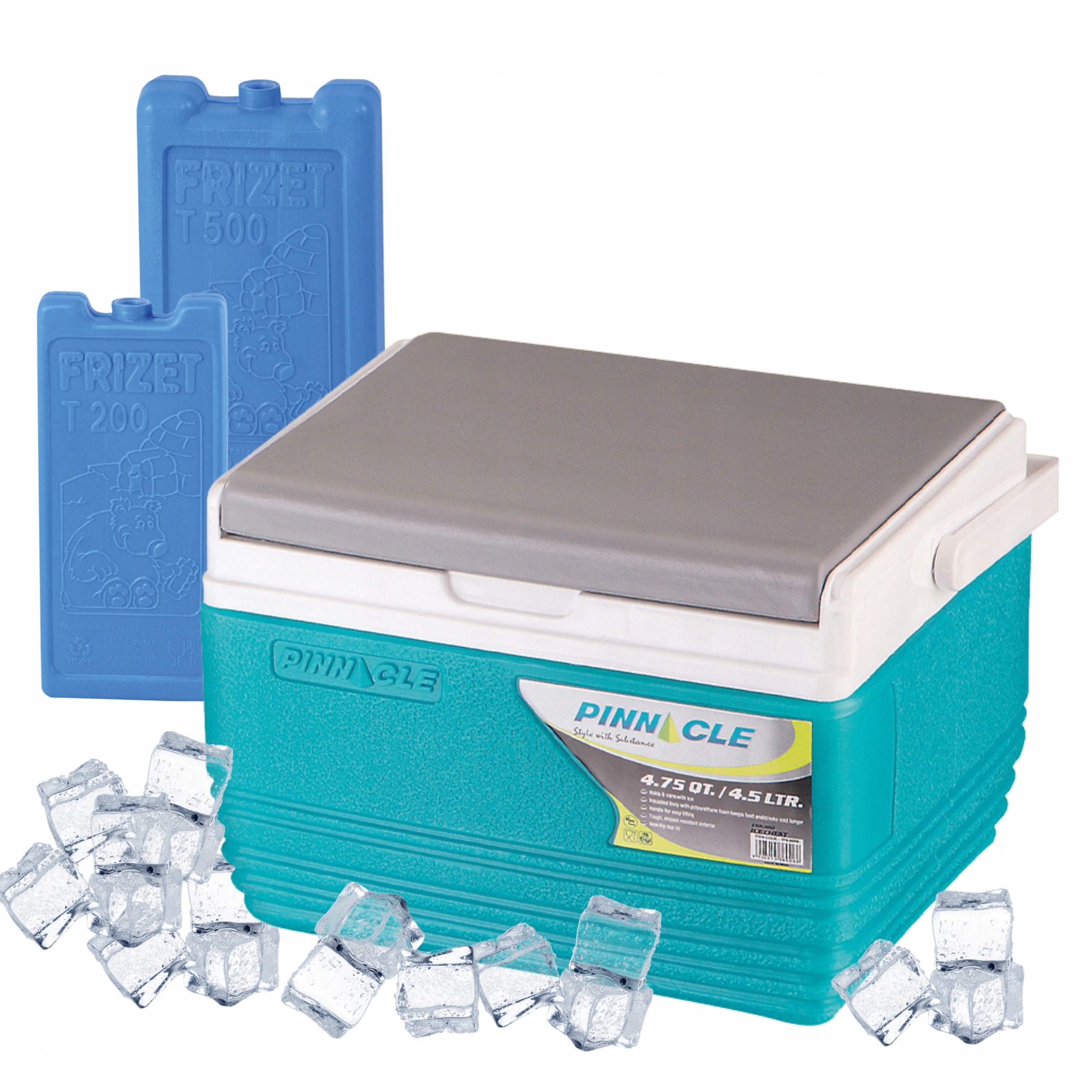 Turistická lednička na náplně 4,5 l Pinnacle Tpx 6006 tyrkysová 2 náplně