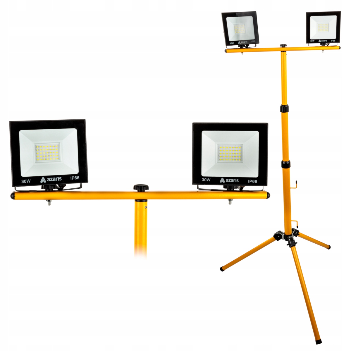 

Naświetlacz halogen Led 2x30W statyw budowlany