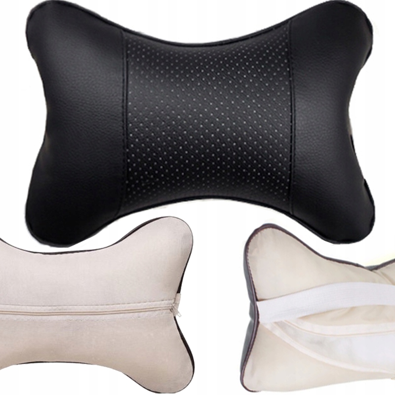 PODUSZKA ZAGŁÓWEK SAMOCHODU UNIWERSALNA KOMFORTOWA POD SZYJĘ PODRÓŻ