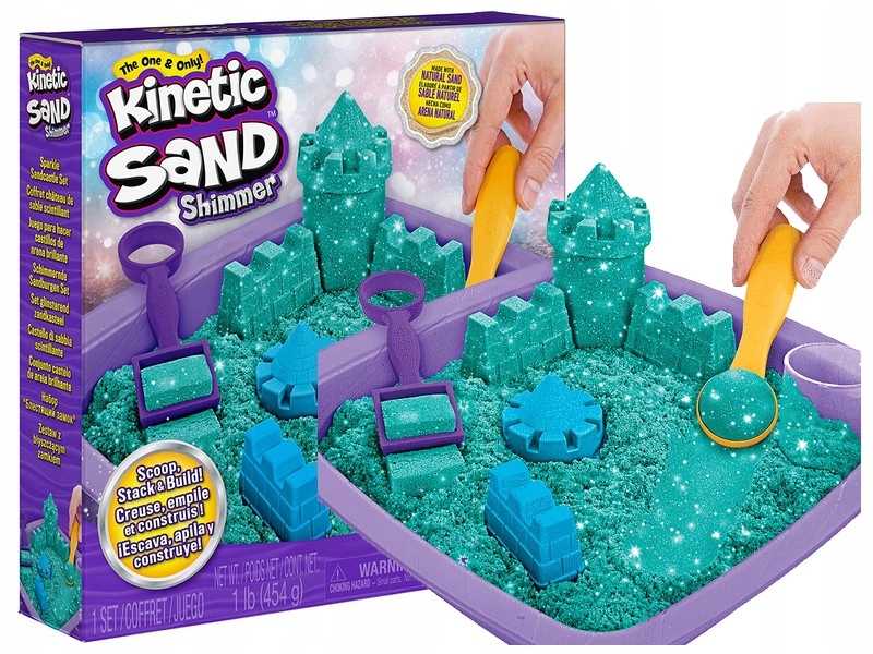 

Kinetic Sand Piaskownica Piasek Brokatowy 454g