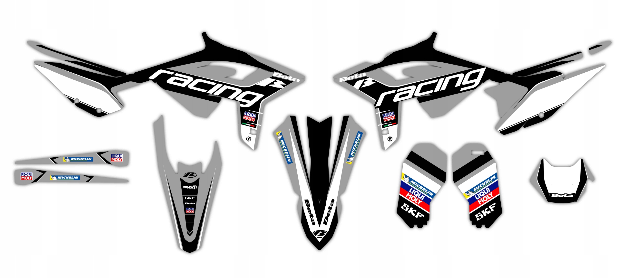 Dýha Samolepky na motor Beta Rr 2020 2021