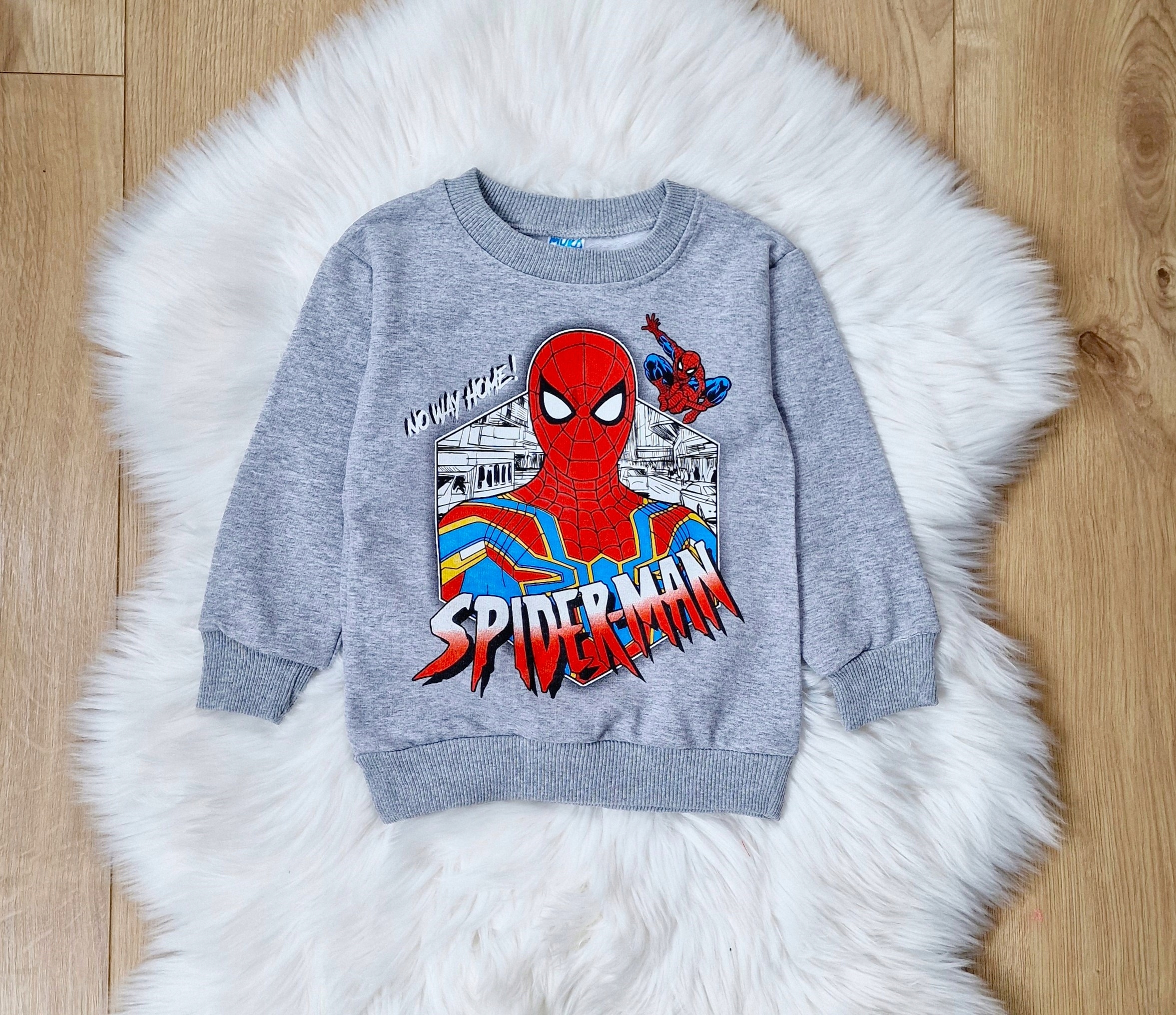 BLUZA DRESOWA chłopięca 122 SPIDERMAN SZARA dla chłopca Marka Inna marka