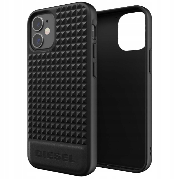 

Etui do iPhone 12 Mini, Diesel Leather Studs