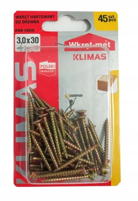 

Wkręty Do Mebli Drewna Wkręt Met 3,0x30 mm 45 szt