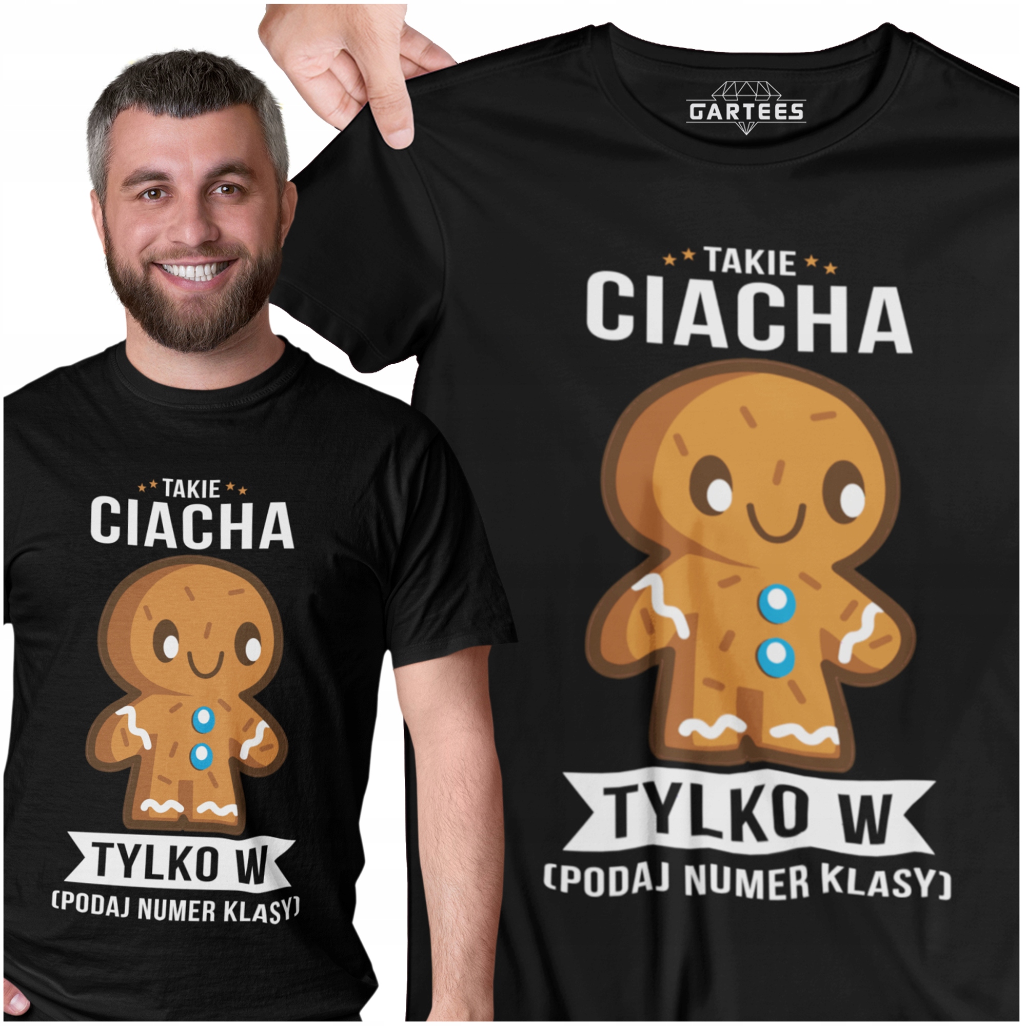 

T-shirt Męski Super Prezent Dla Klasy Takie Ciacha