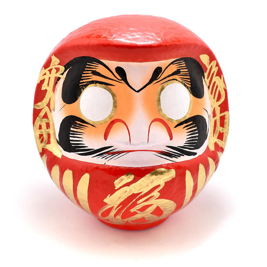 Japonská panenka Daruma 22 cm přináší štěstí