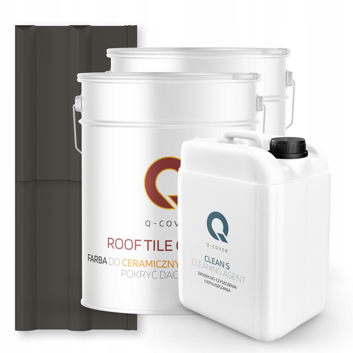 Farba Na Keramické Strechy Set Šedá Tmavá Ral 7022 74 m2 Lesk