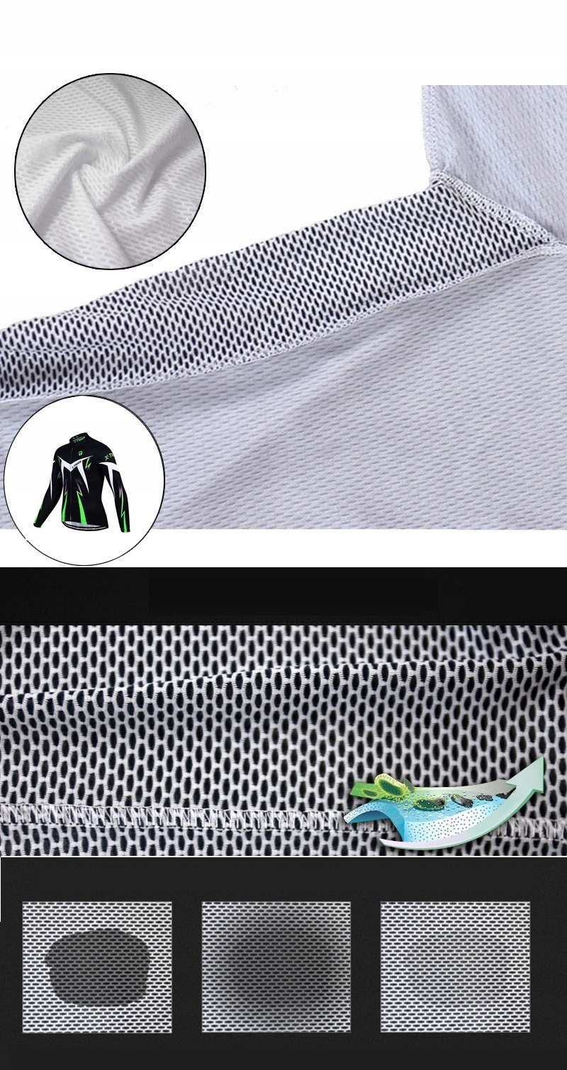 KOSZULKA ROWEROWA Z DŁUGIM RĘKAWEM SZYBKOSCHNĄCA Rozmiar L