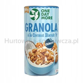 Levně Onedaymore Granola s příchutí kokosových sušenek La Coconut Biscuit 400 g