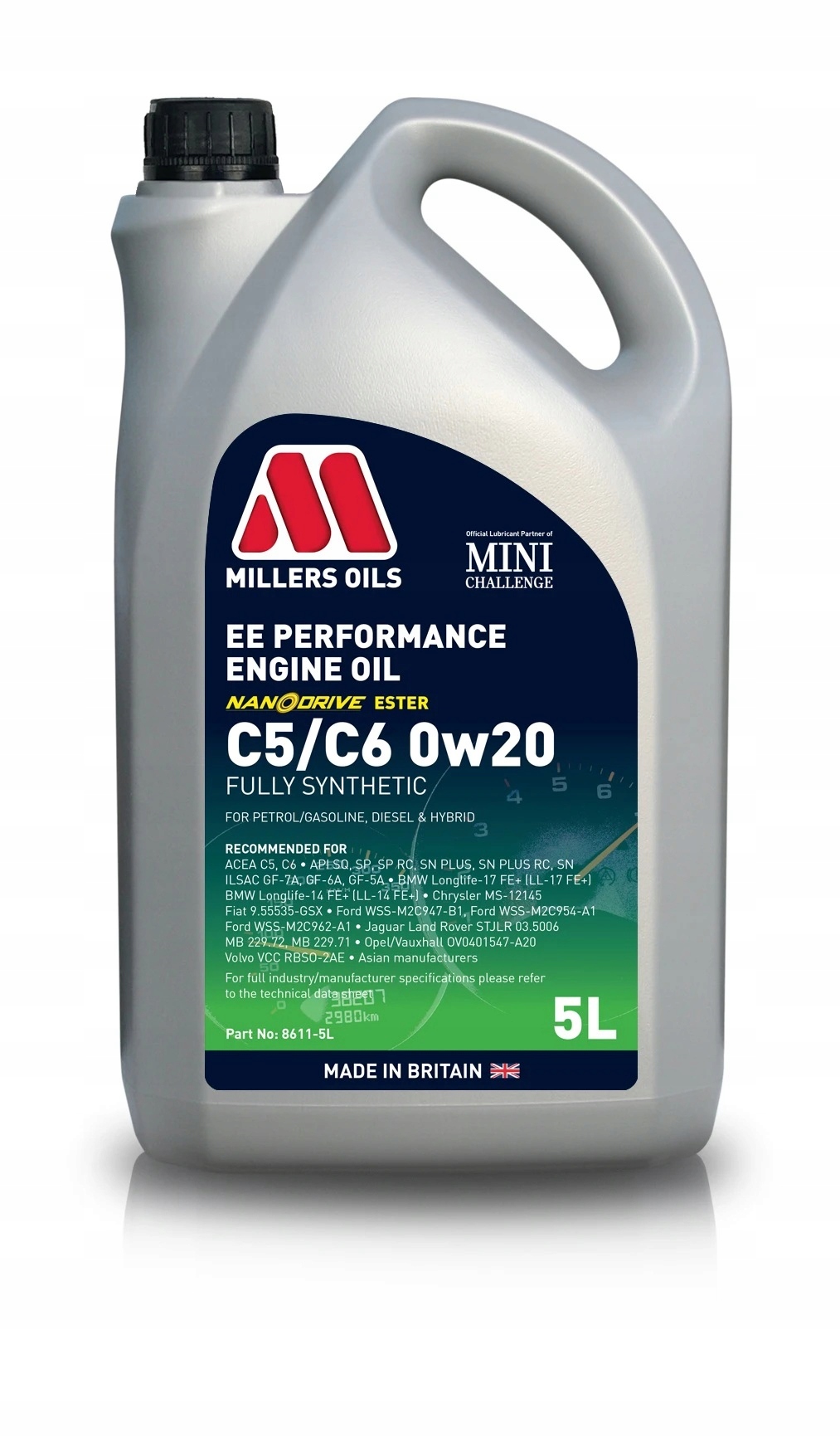 Millers Oils Ee Performance C5/C6 0W-20 5L 8611