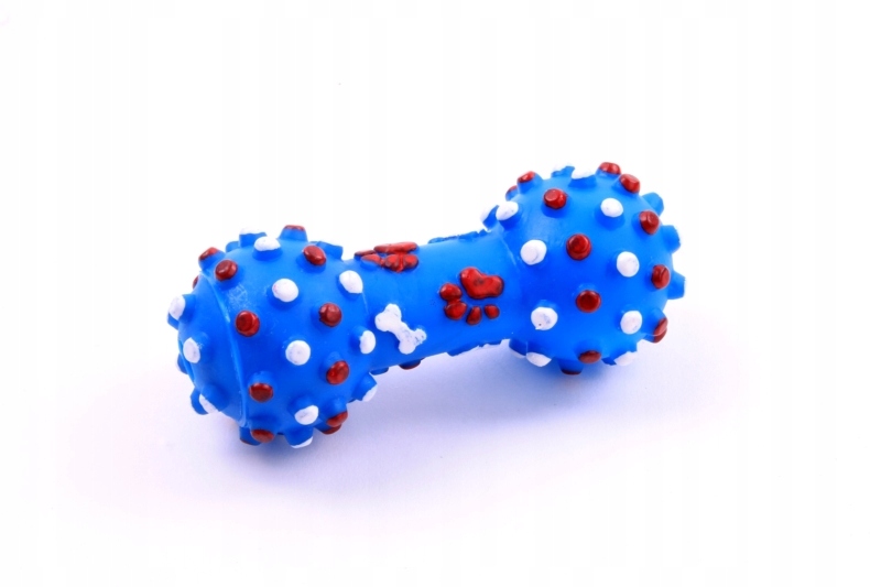 

Zabawka psa Hantel Kolec Guma Piszczy Blue 10,5cm