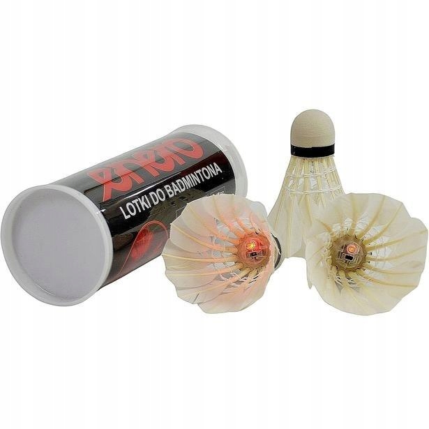 Lotka Badminton Air Shutter Pióra Led 3SZT