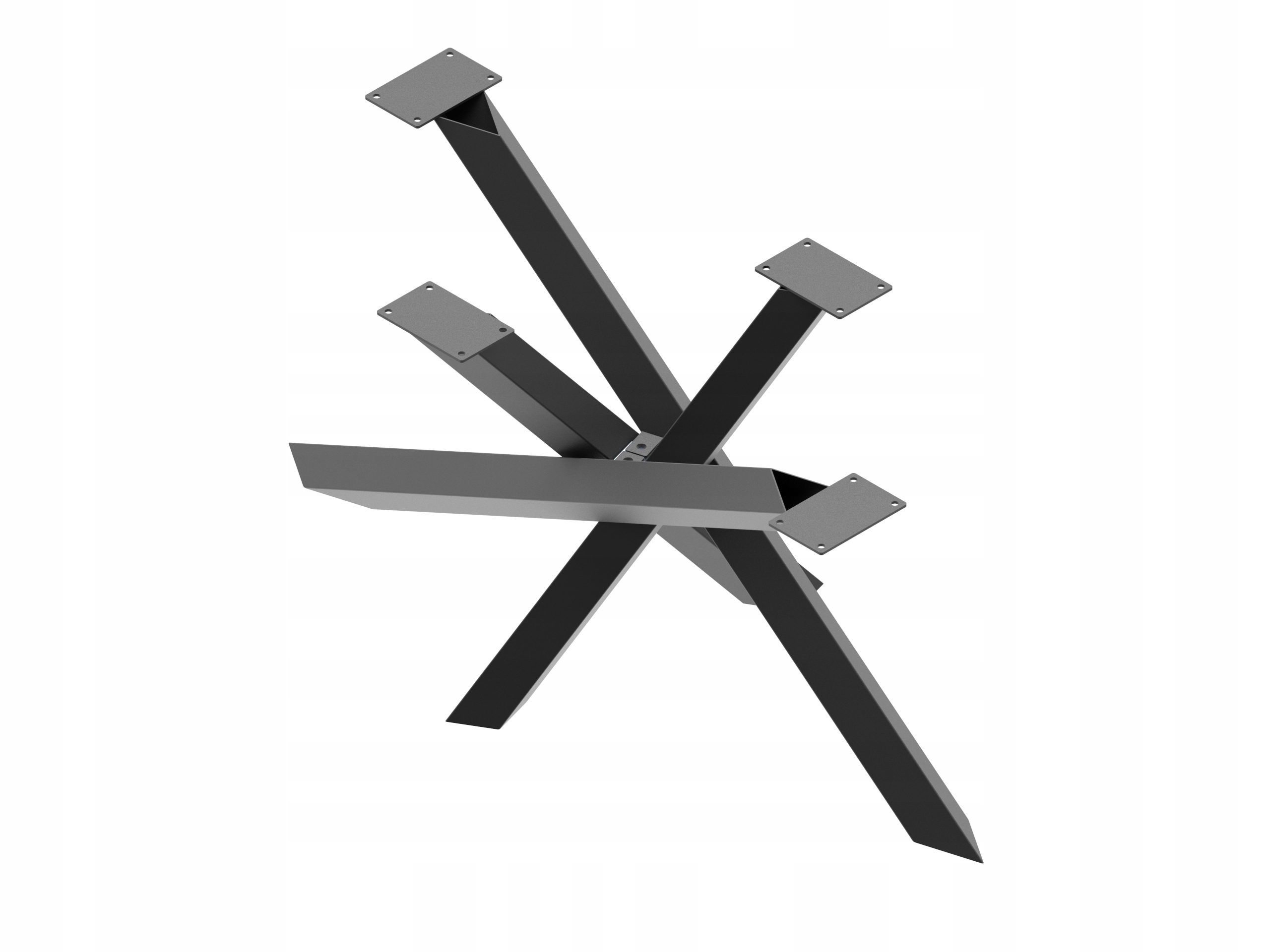 Rejs Noha Loft Industrial Kovové Nohy Ke Stolu Pavouk Černý Vruty