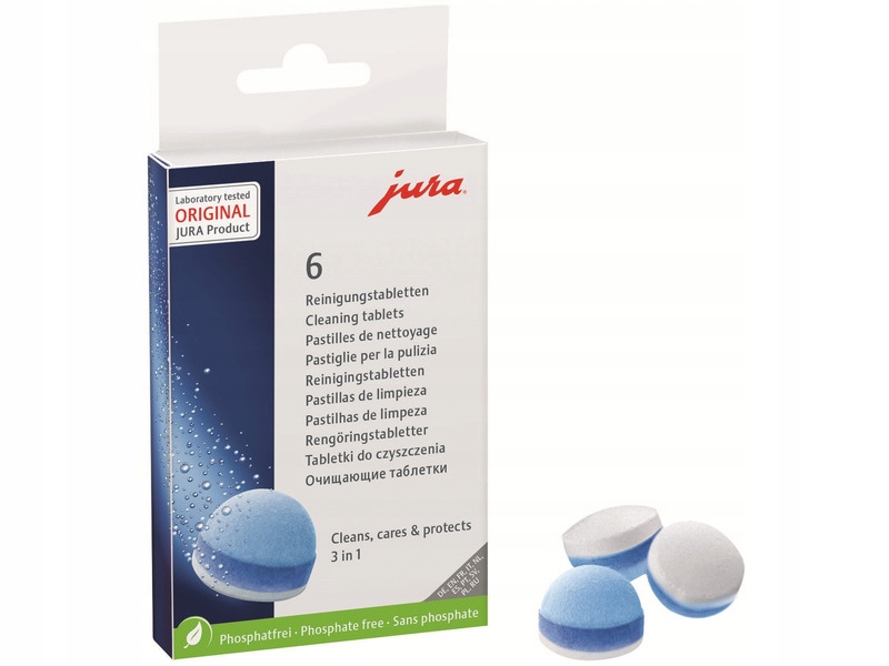 Tabletki Do Czyszczenia Ekspresu Jura 3-FAZOWE 6SZ
