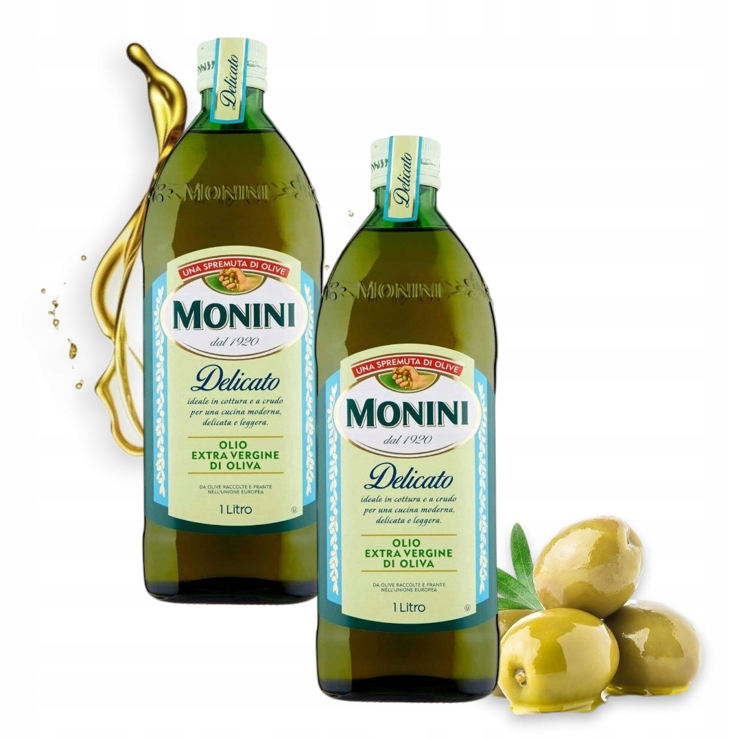 Sada 2 Kusů Monini Delicato Extra panenský olivový olej Monini 1000 ml