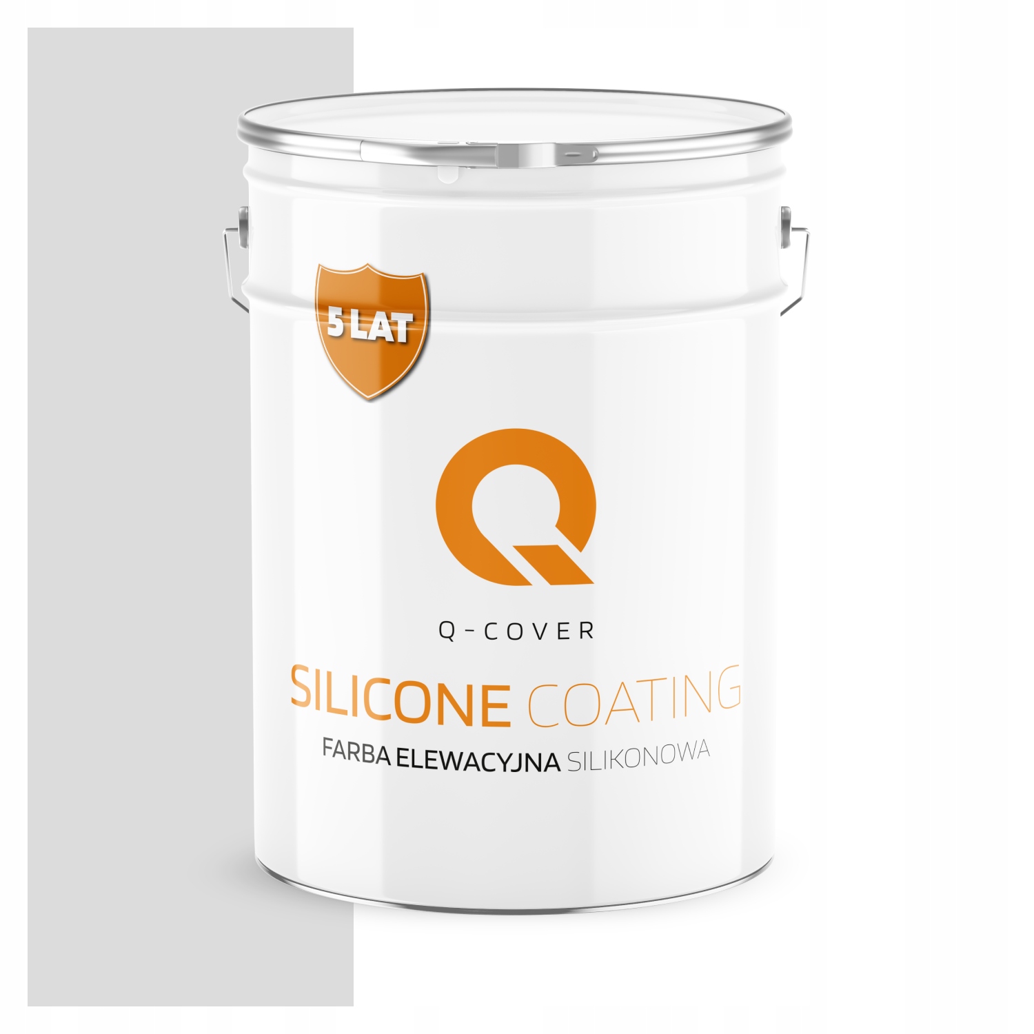 Vonkajšia Silikónová Fasádna Farba 10 L Na Maľovanie Biela Šedá F251 Uv