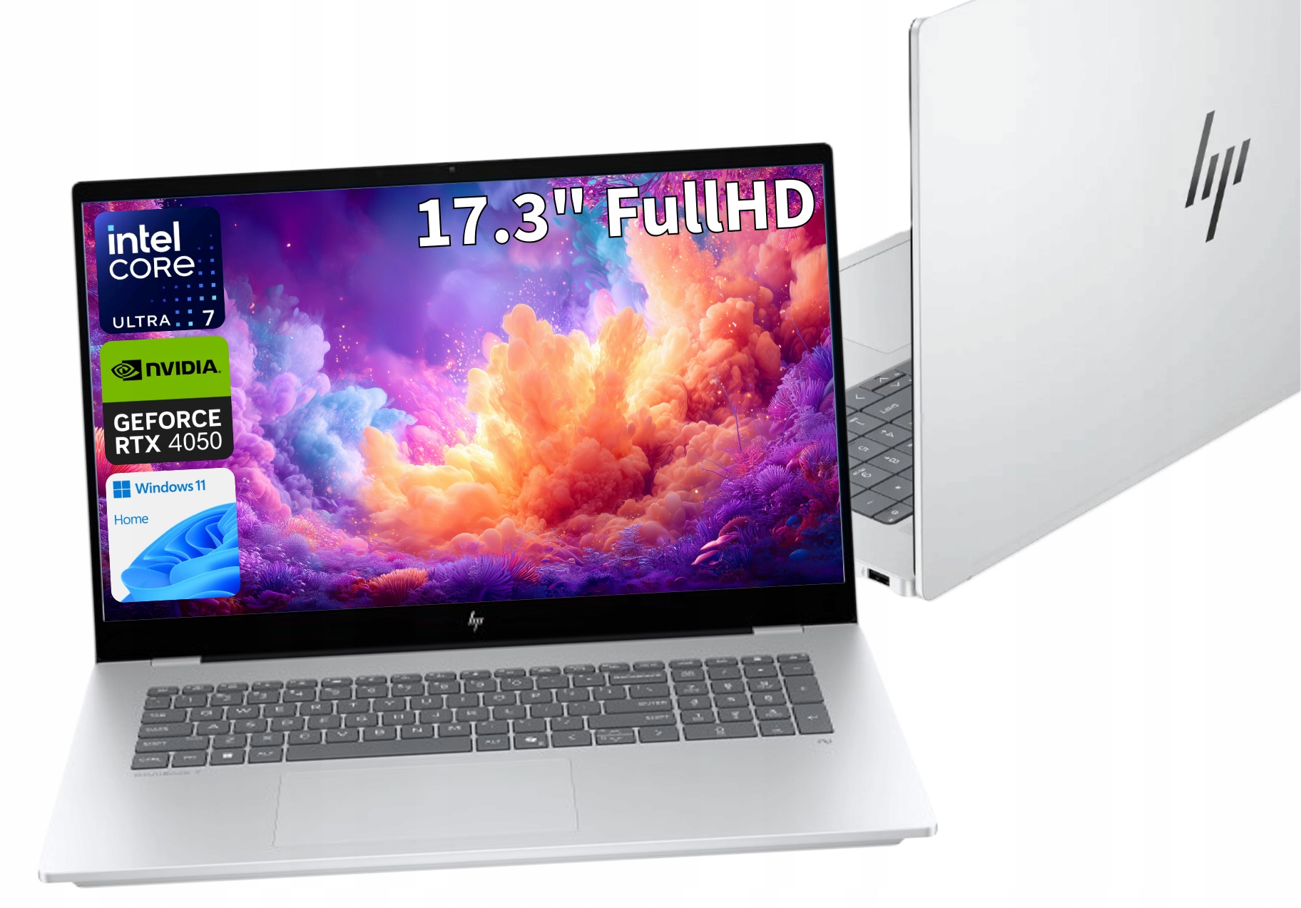 Hp OmniBook 7 U7 258V 4.8GHz RTX4050 32/512GB 17.3" Fhd Dotyk 400NIT W11