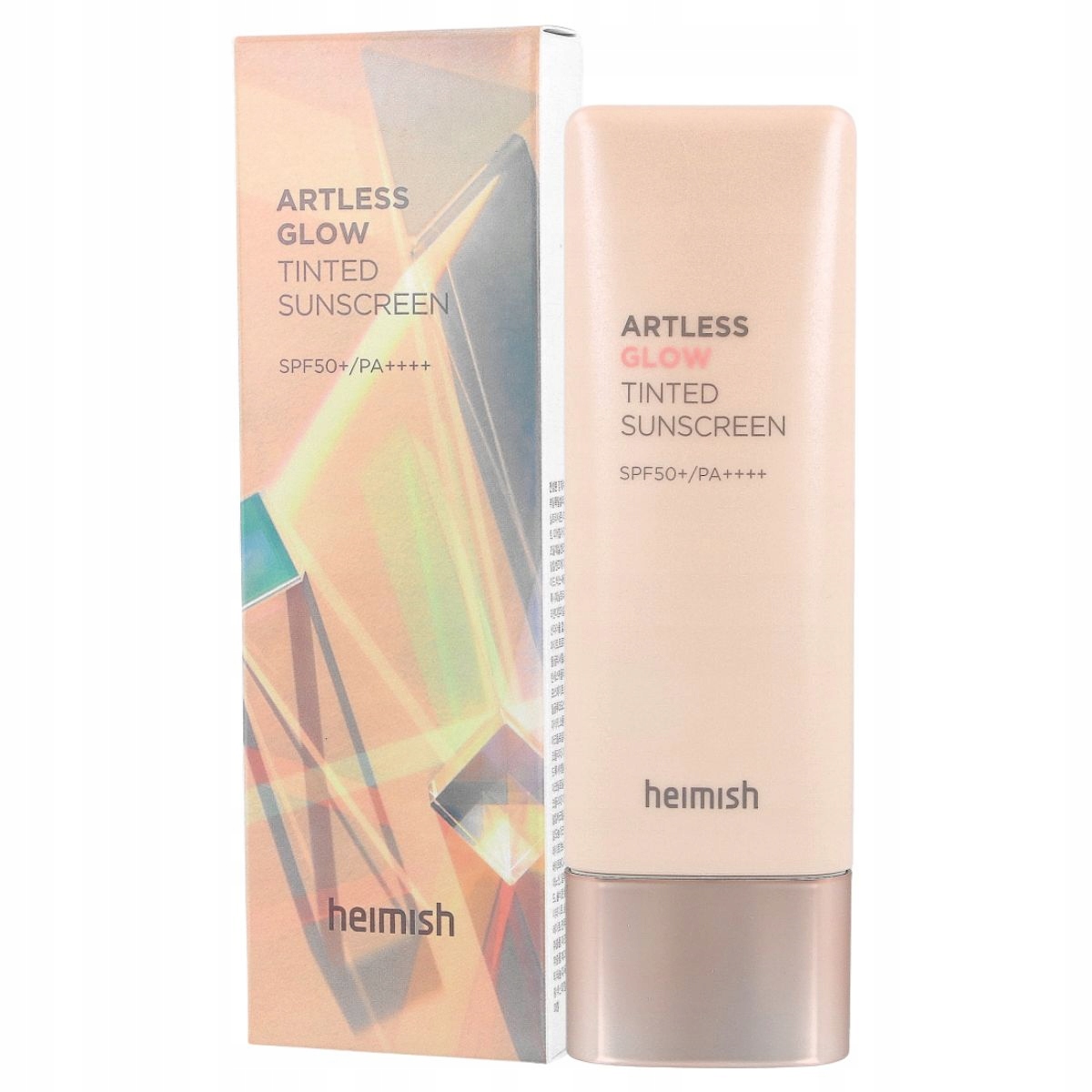 Artless Glow Tinted Sunscreen Shine Beige SPF50+ PA++++, - tonizujący krem ochronny z filtrem SPF 50+