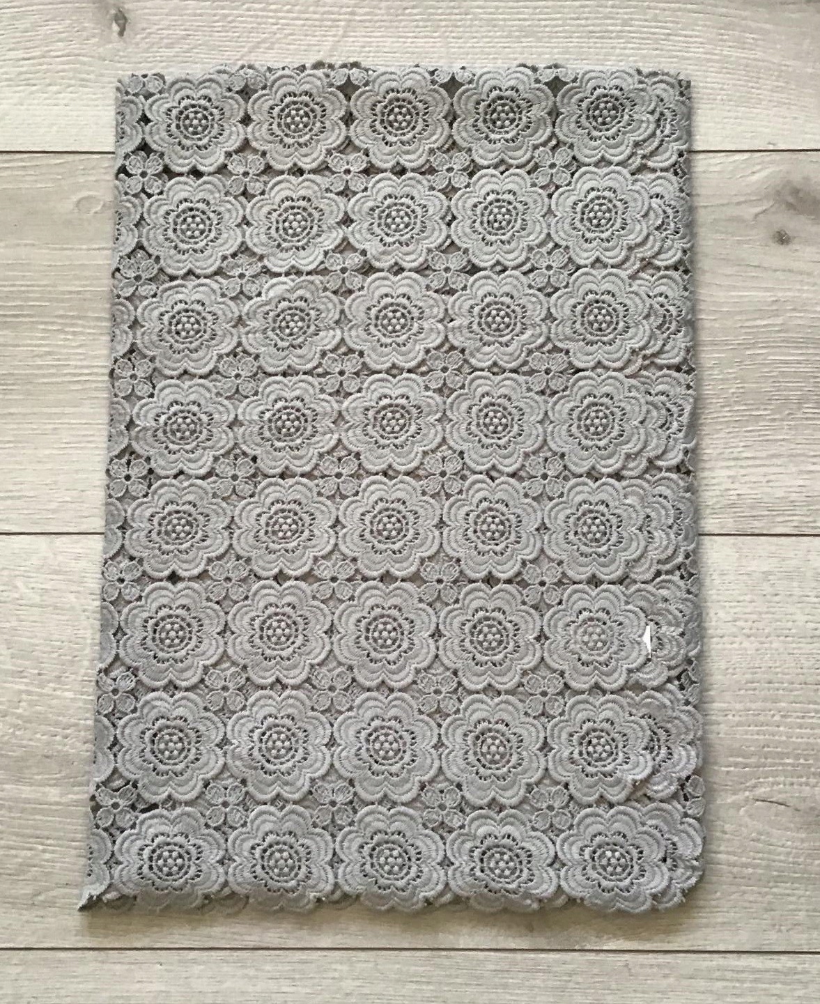 

Obrus Z Gipiury Szary Cały Koronkowy 130 x 180 cm