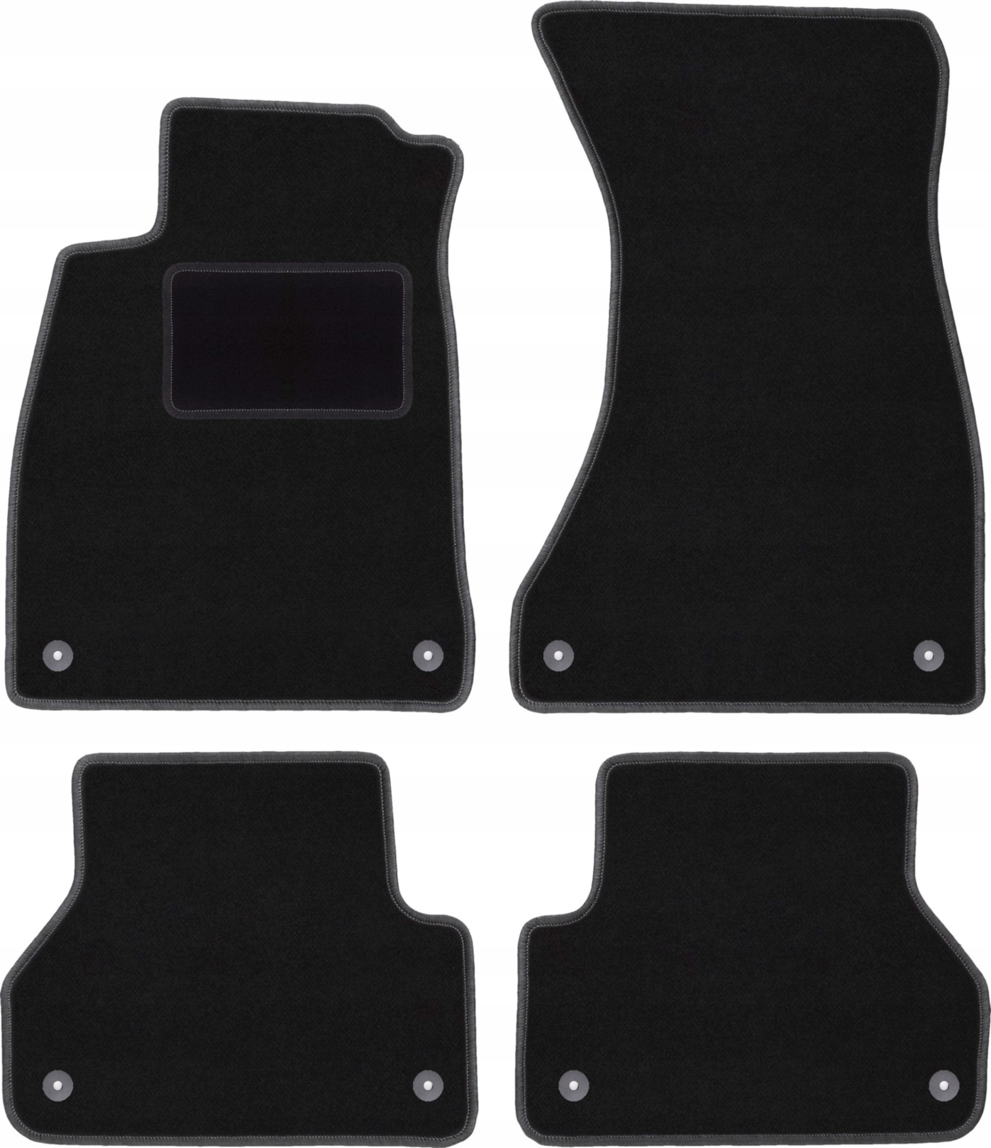 Autokoberce velurové pro Audi A4 B9 sportback, sedan, kombi, avant