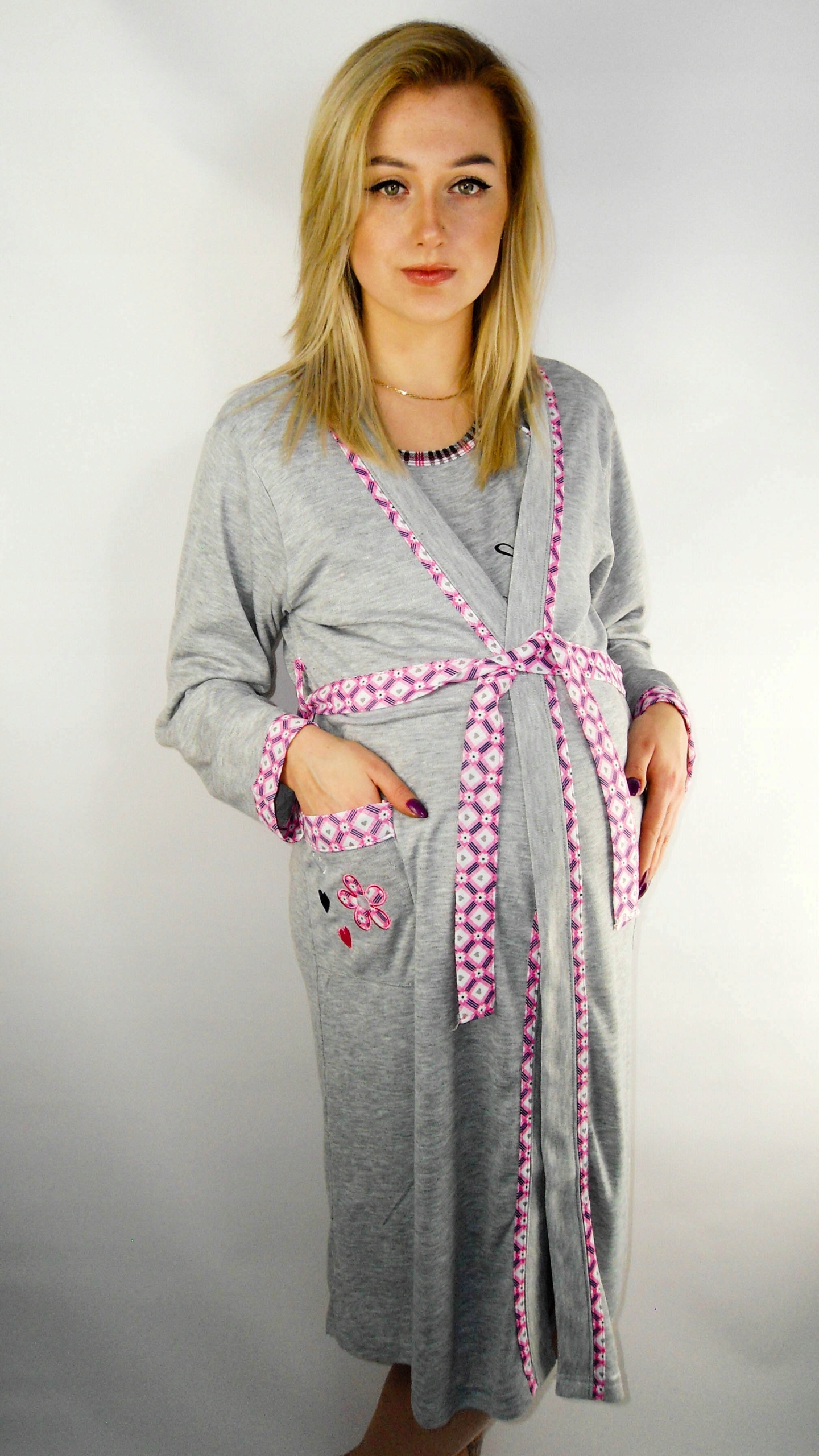 SZLAFROK ______ CIĄŻOWY _______ BAWEŁNIANY __ XXXL Materiał dominujący bawełna