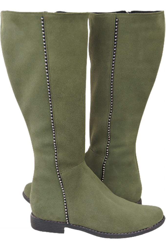 Kozaki Damskie skóra naturalna 153 ElitaBut Marka inna