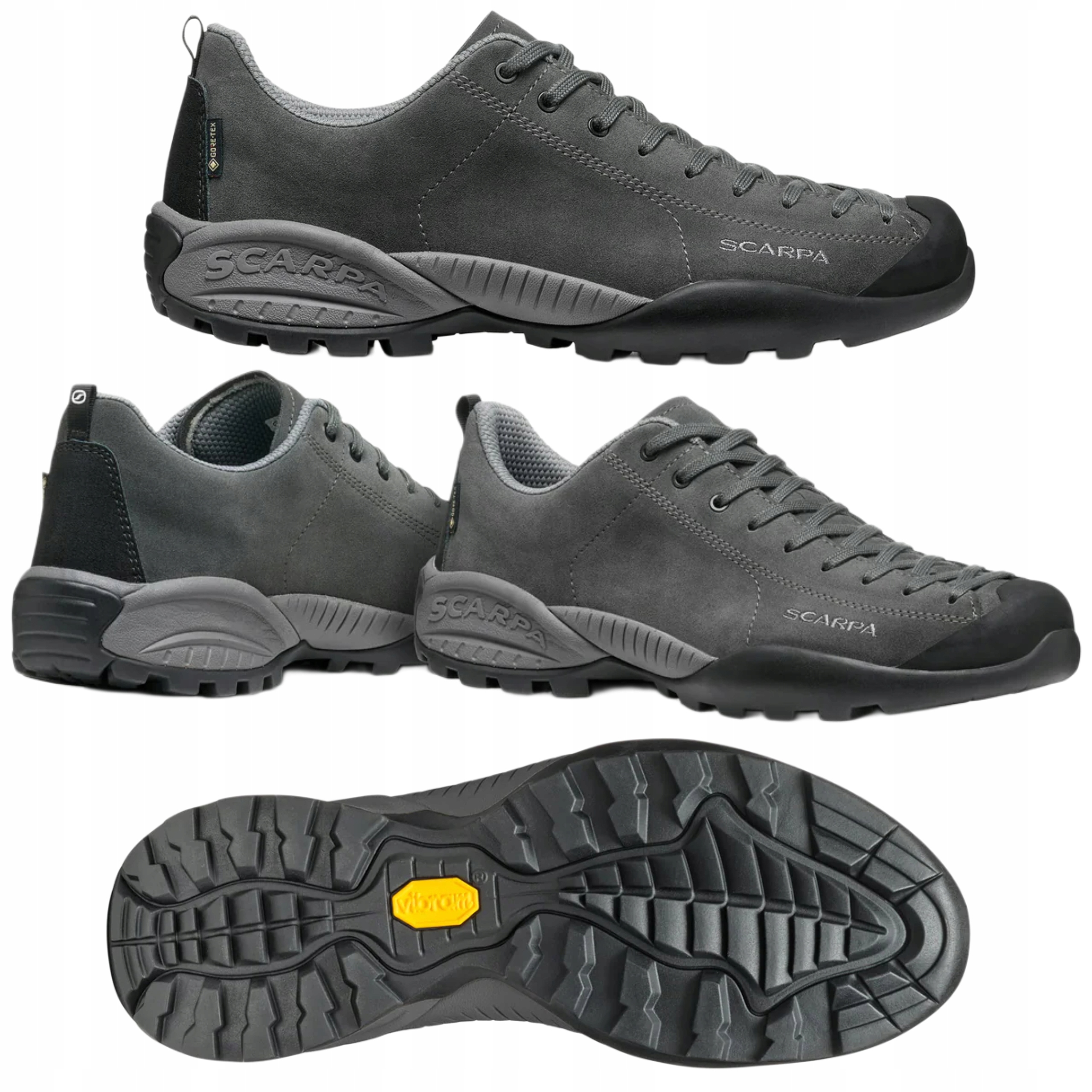 Buty Sportowe Męskie Trekkingowe Górskie Skórzane Scarpa Mojito Gtx 48