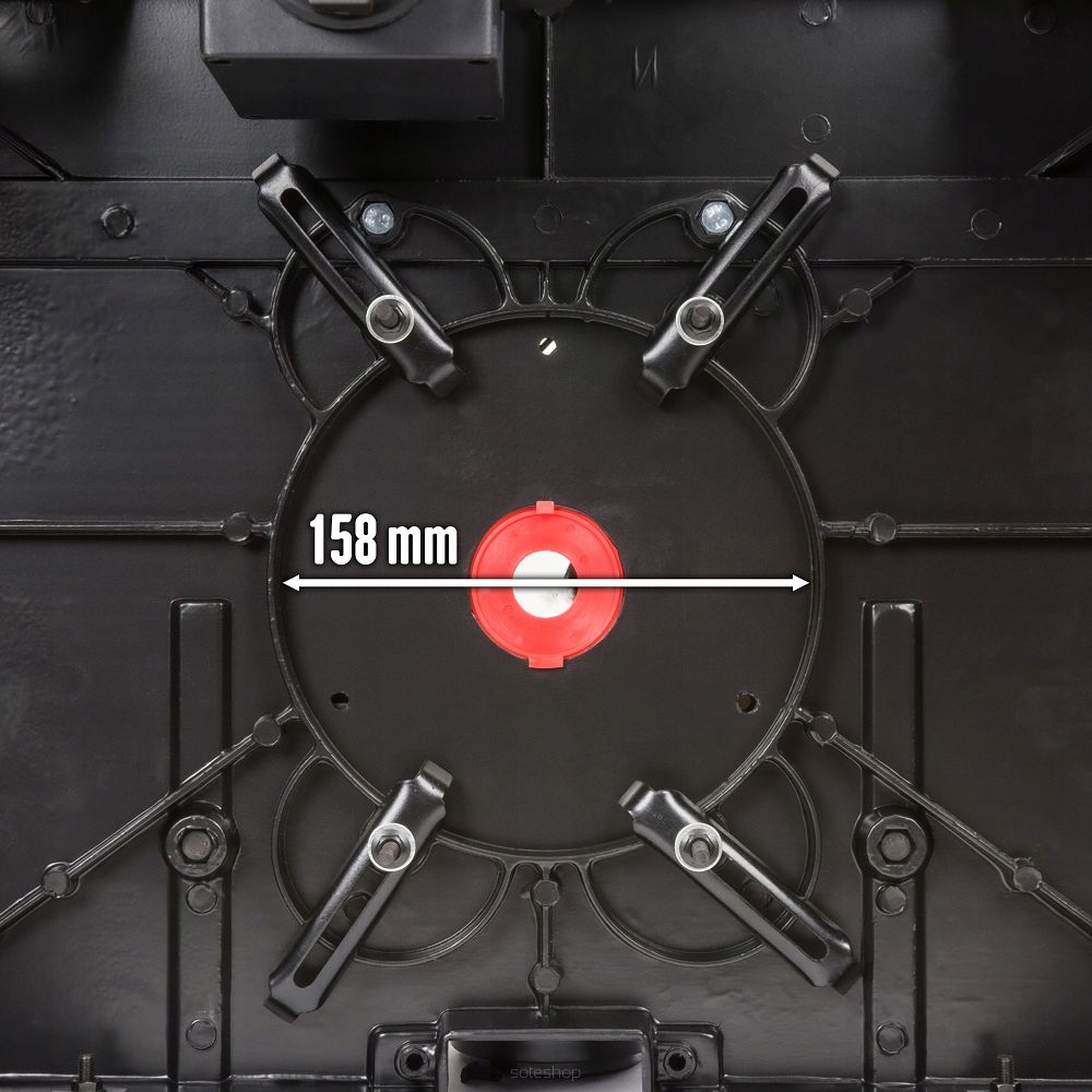 STÓŁ DO FREZARKI GÓRNOWRZECIONOWEJ PODSTAWA STOLIK Maksymalna liczba obrotów bez obciążenia 3000 RPM