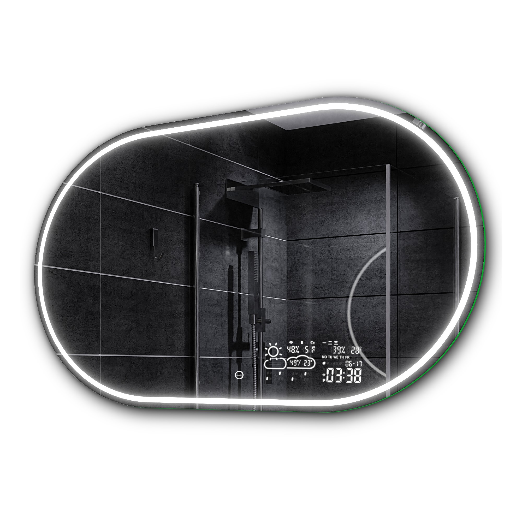 

Lustro łazienkowe Led pogoda dotyk 150x90 Palermo