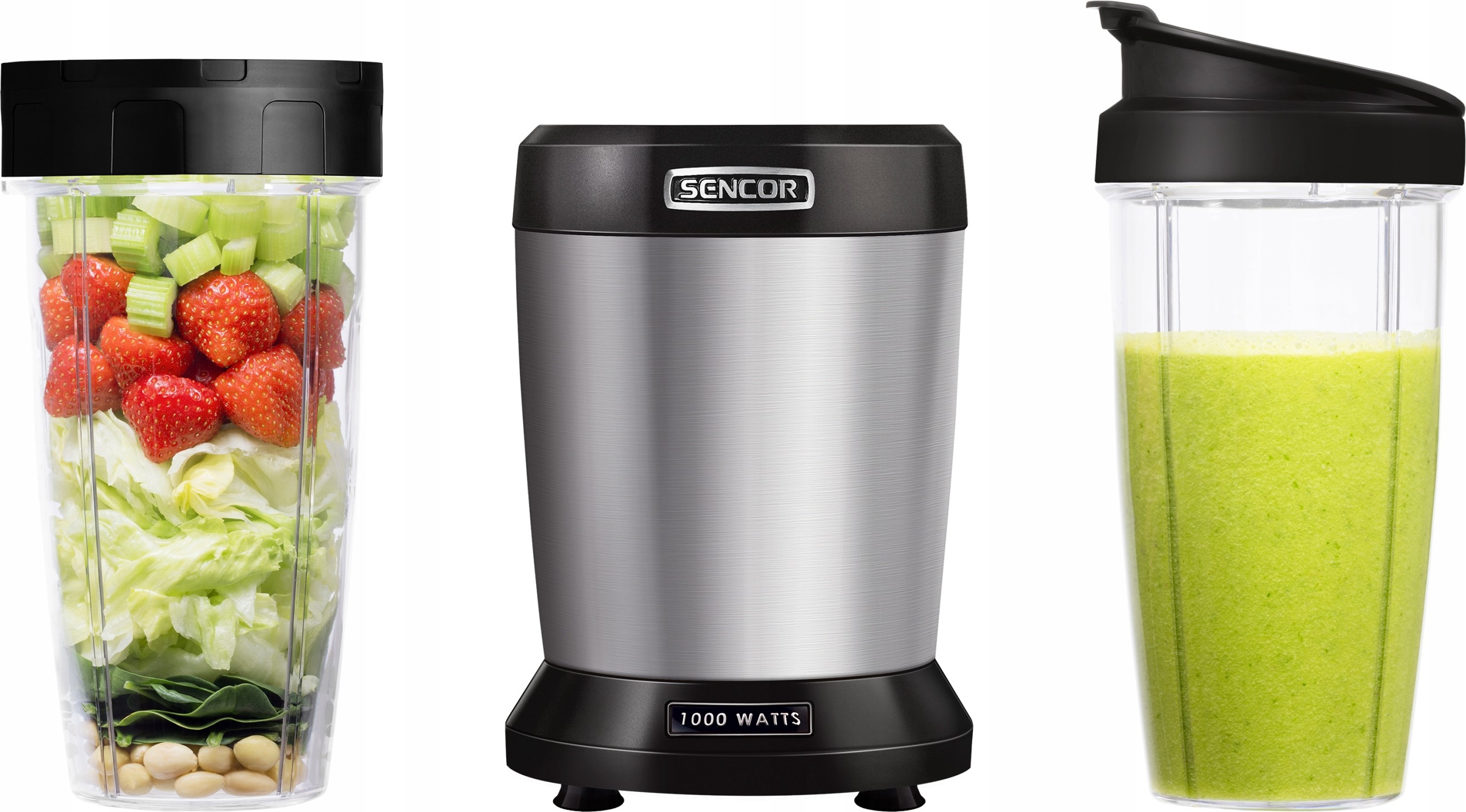 Blender Smoothie kielichowy Sencor Nutri 800W 1L Model SNB 4302SS