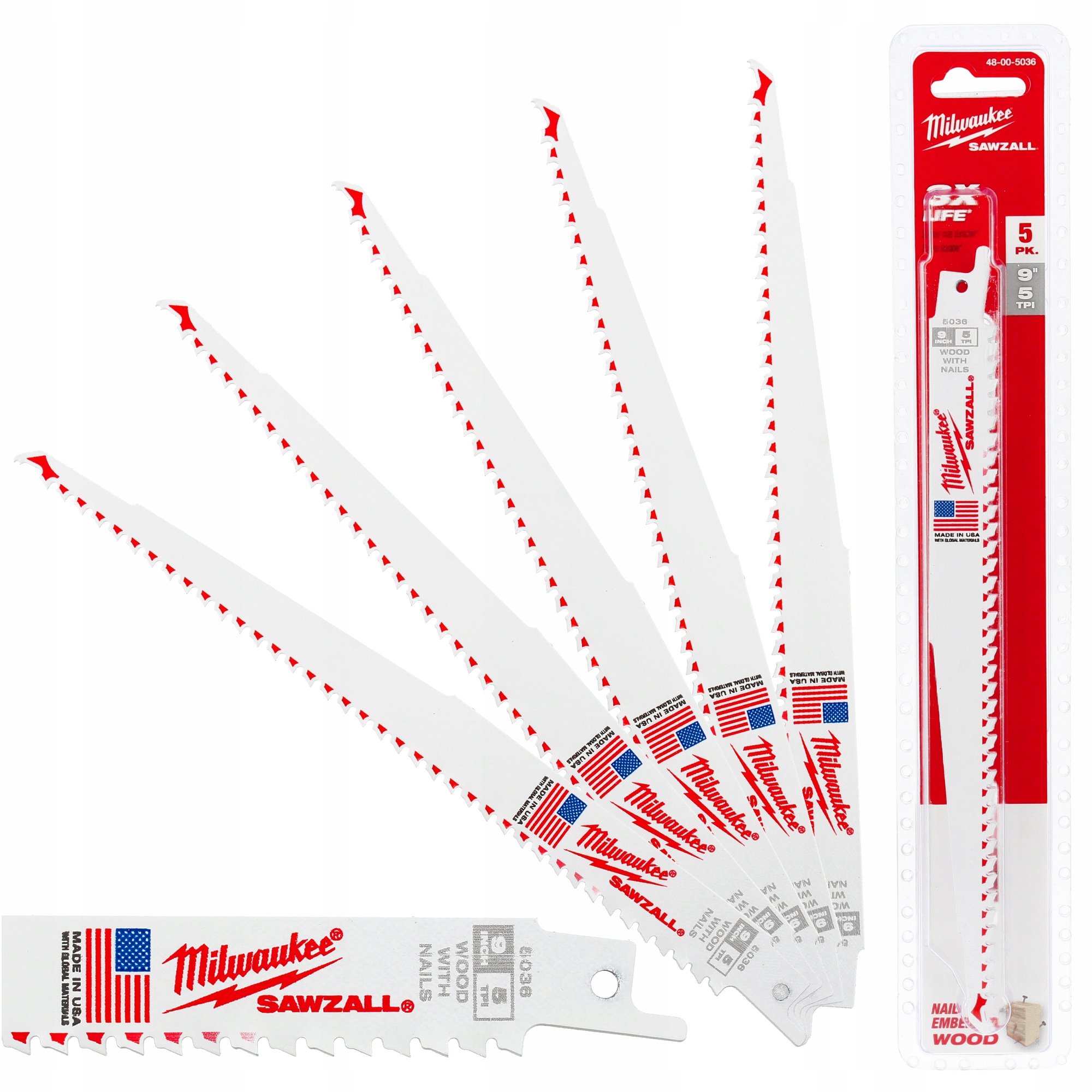 5 x Pilový List Pro Pilu Ocasku Lisicy 230 mm Nože Řezání dřeva Hlava Zq-p