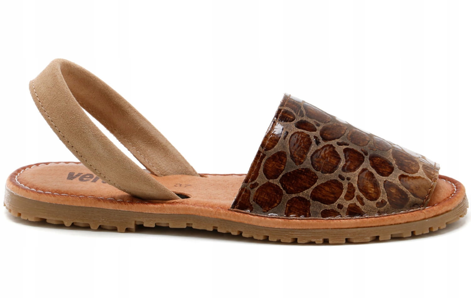 Dámské sandály Verano 550 Pierta 36, hnědá barva
