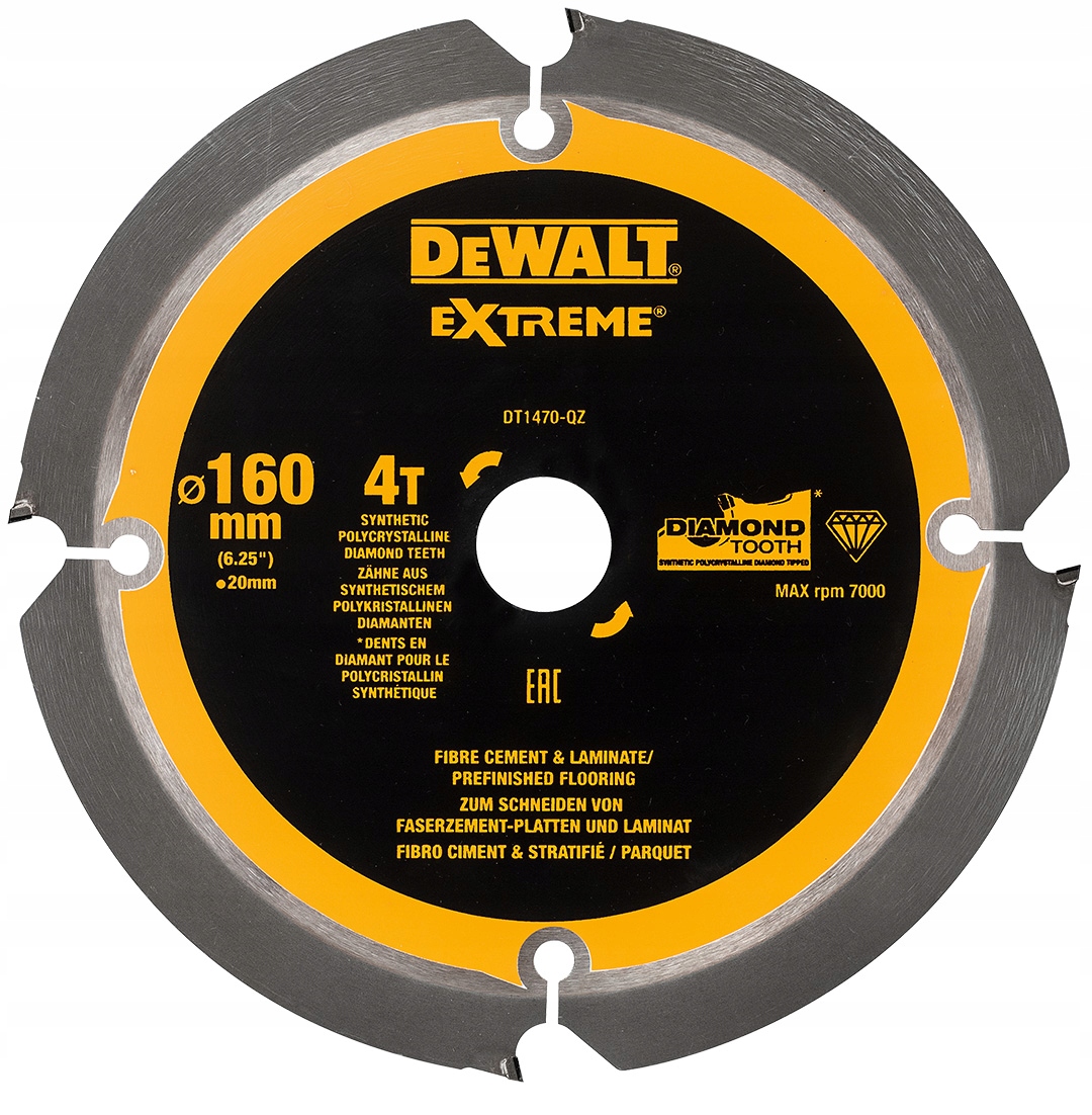 

Piła tarczowa 160x20mm widia Extreme DeWalt DT1470