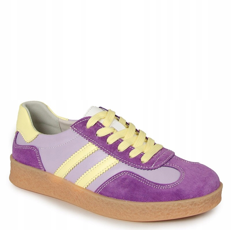 S.barski LR61-7059 Pastelové Kožené Tenisky 38